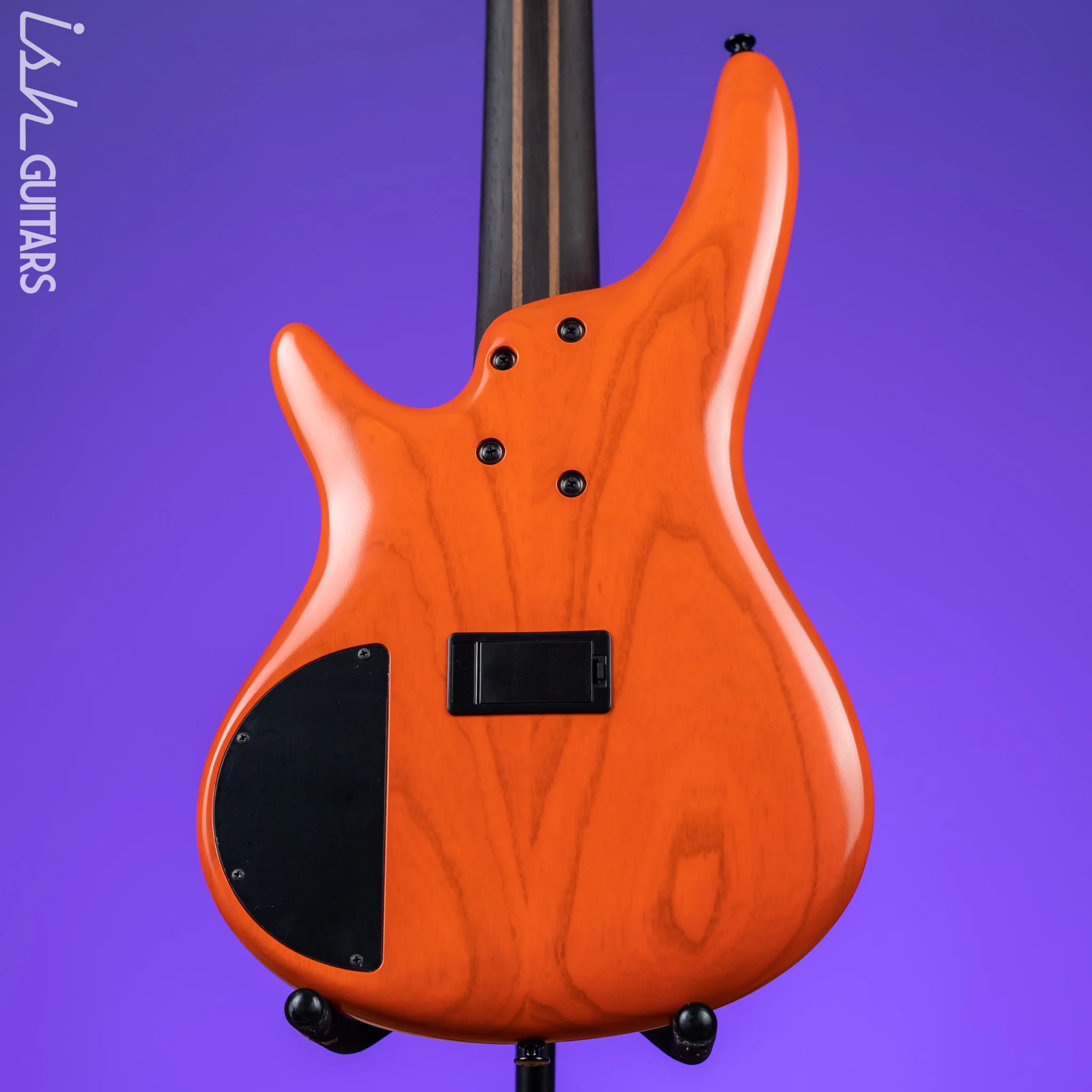 Ibanez SR Prestige SR4605 5-String Bass Guitar Orange Solar Flare Low Gloss - Image 8