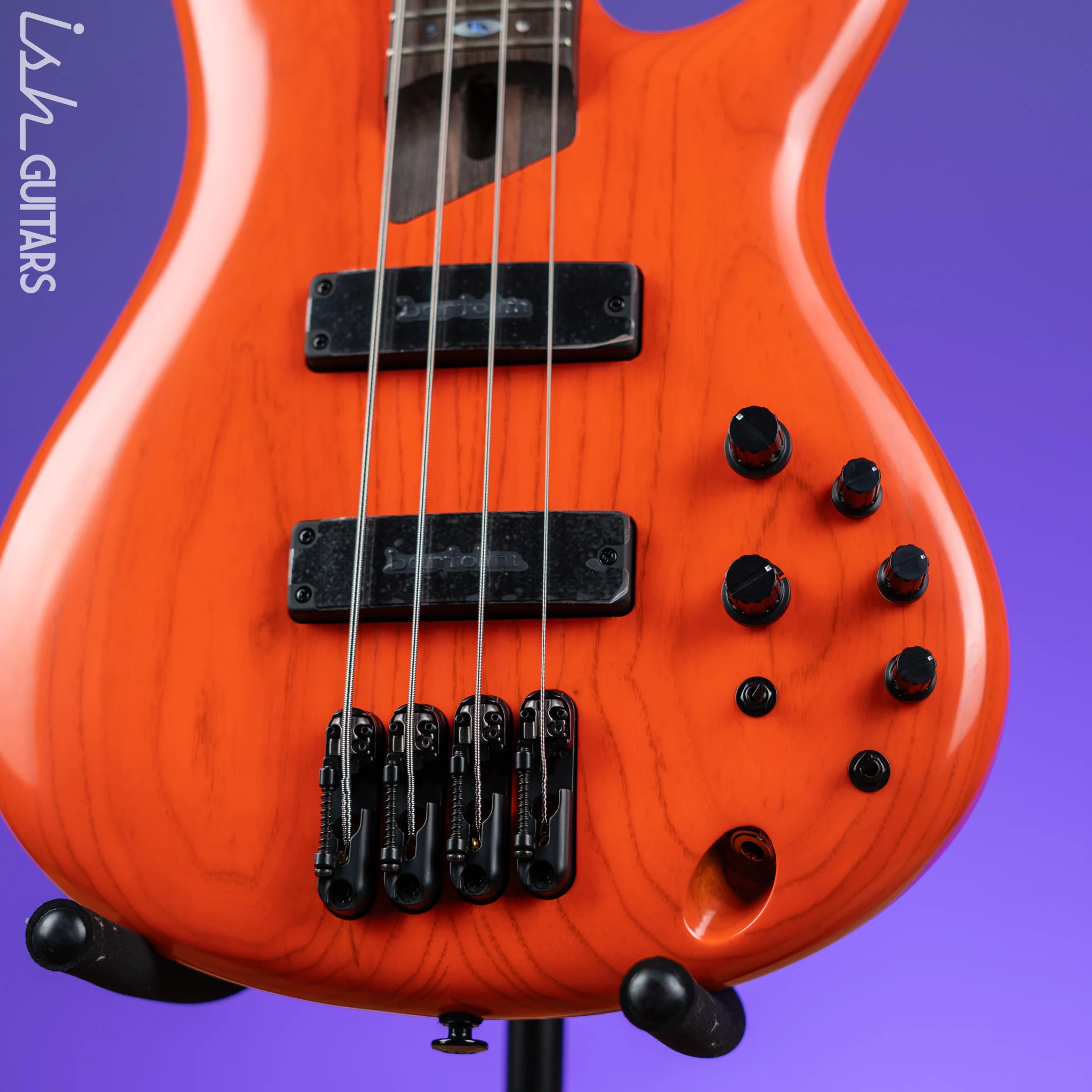 Ibanez SR4600 Prestige 4-String Bass Orange Solar Flare Low Gloss - Image 4