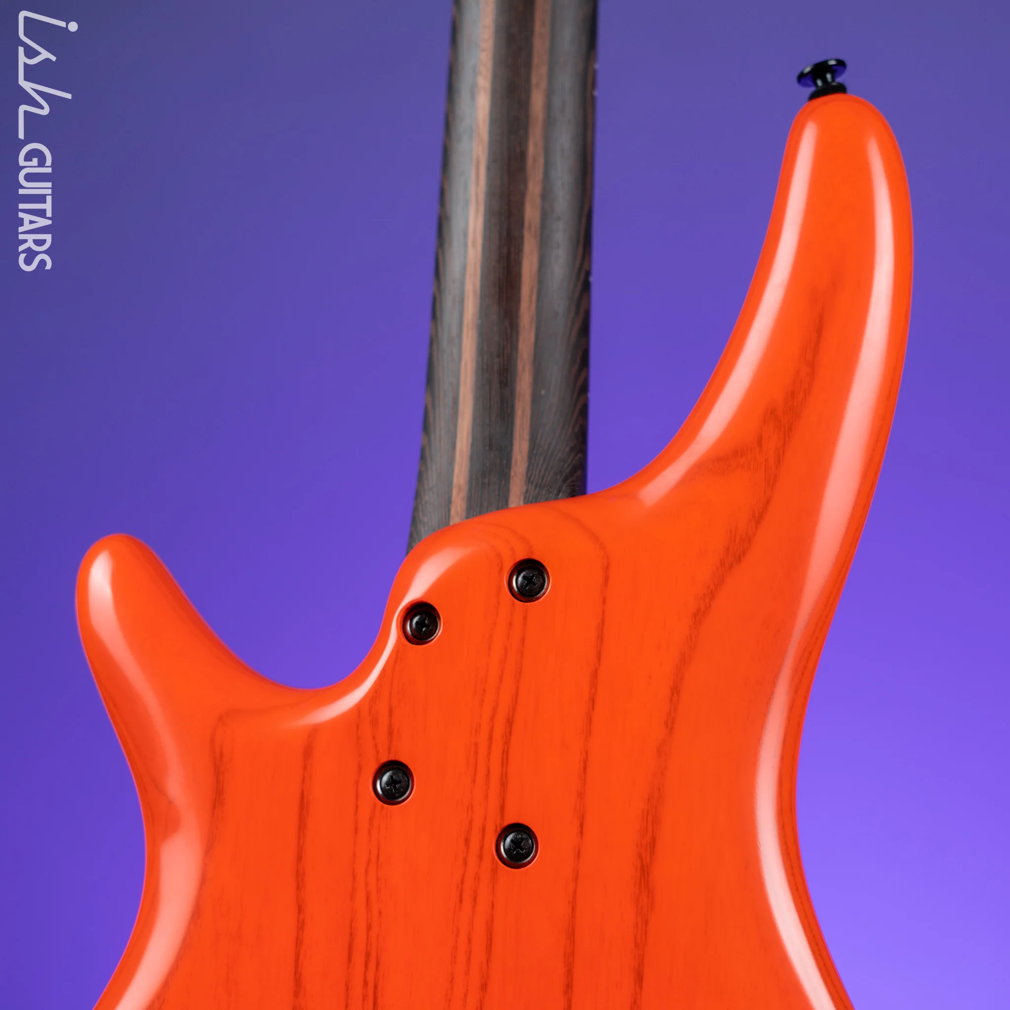 Ibanez SR4600 Prestige 4-String Bass Orange Solar Flare Low Gloss - Image 8