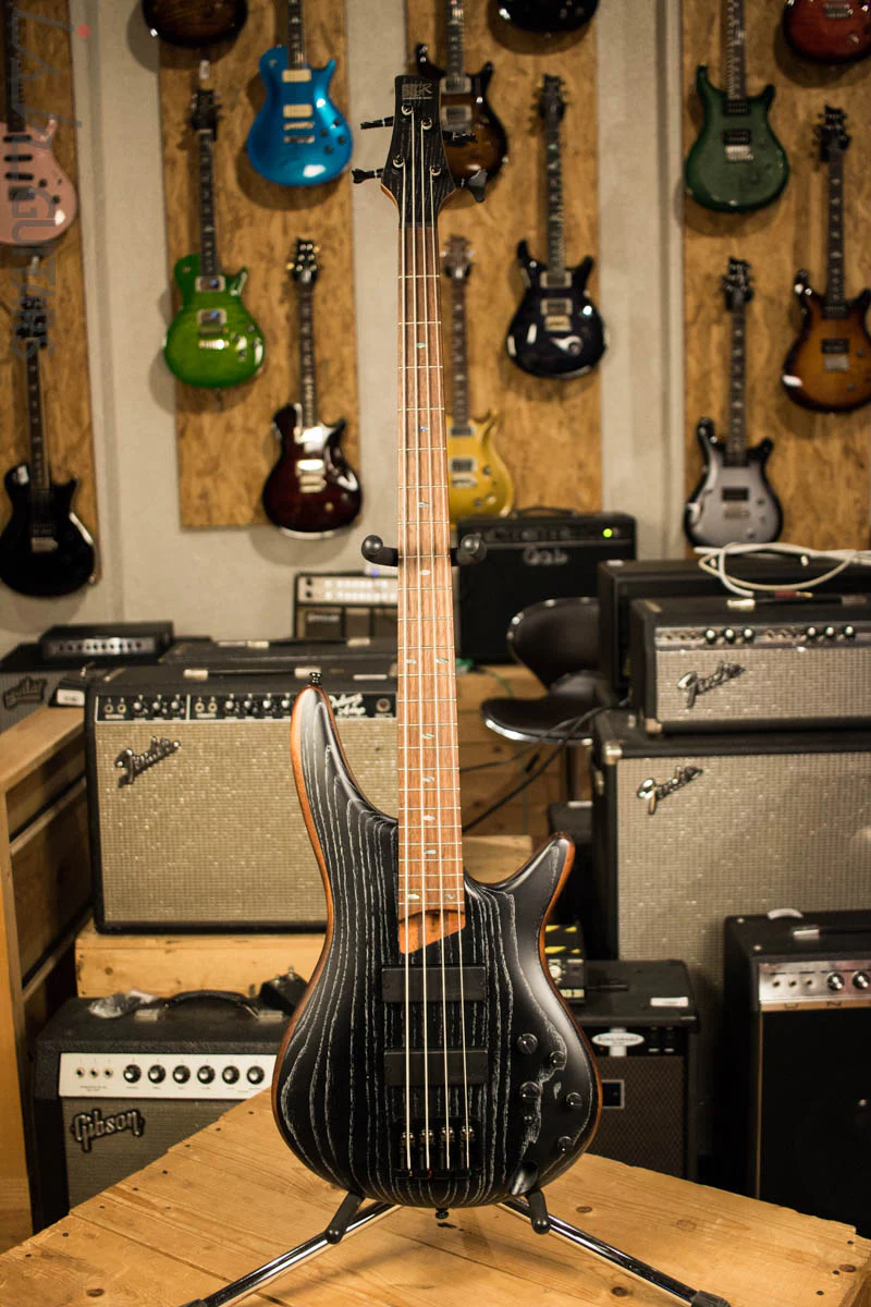 Ibanez SR670 Silver Wave Black Electric Bass - Image 2