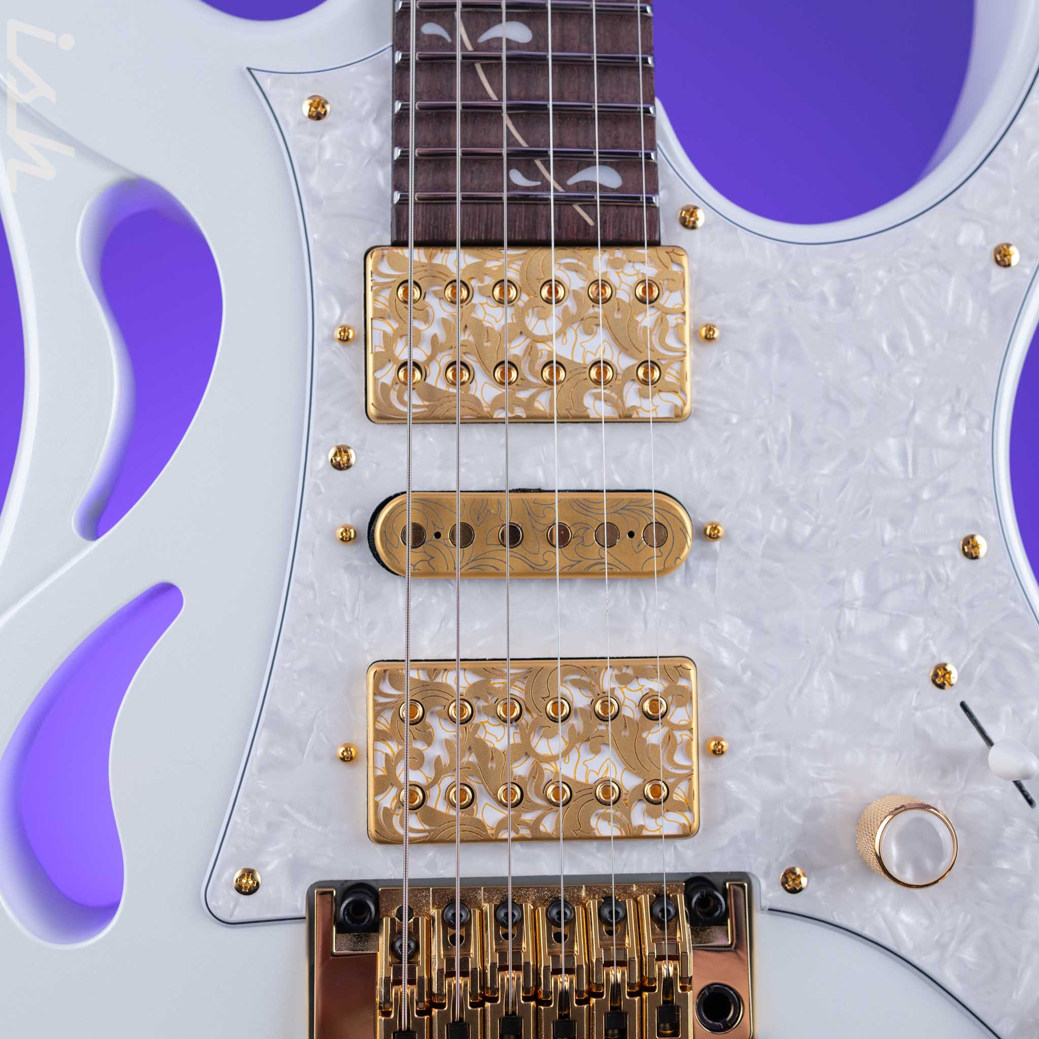 Ibanez Steve Vai Signature PIA3761 Stallion White Demo - Image 5