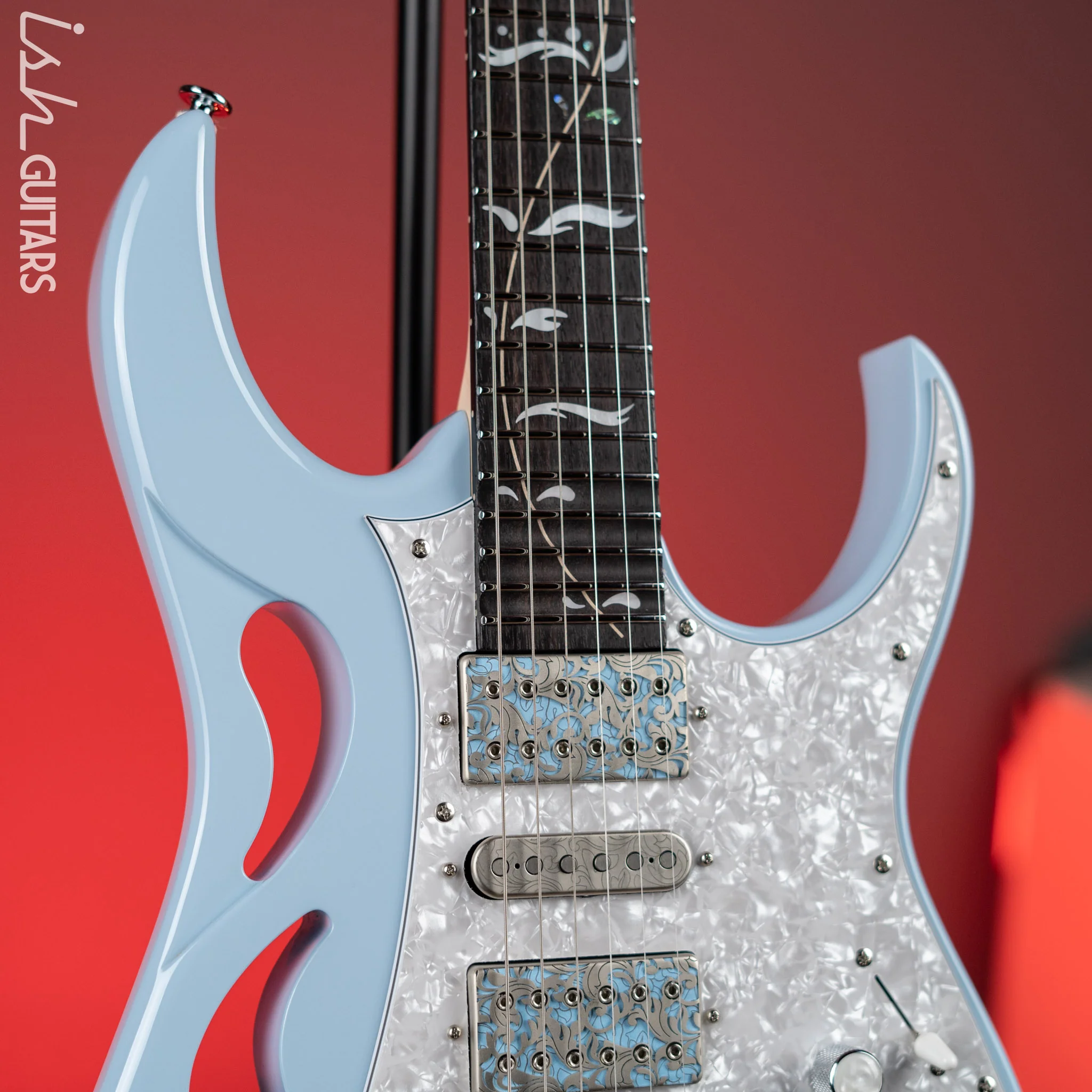 Ibanez Steve Vai Signature PIA3761C Blue Powder - Image 3