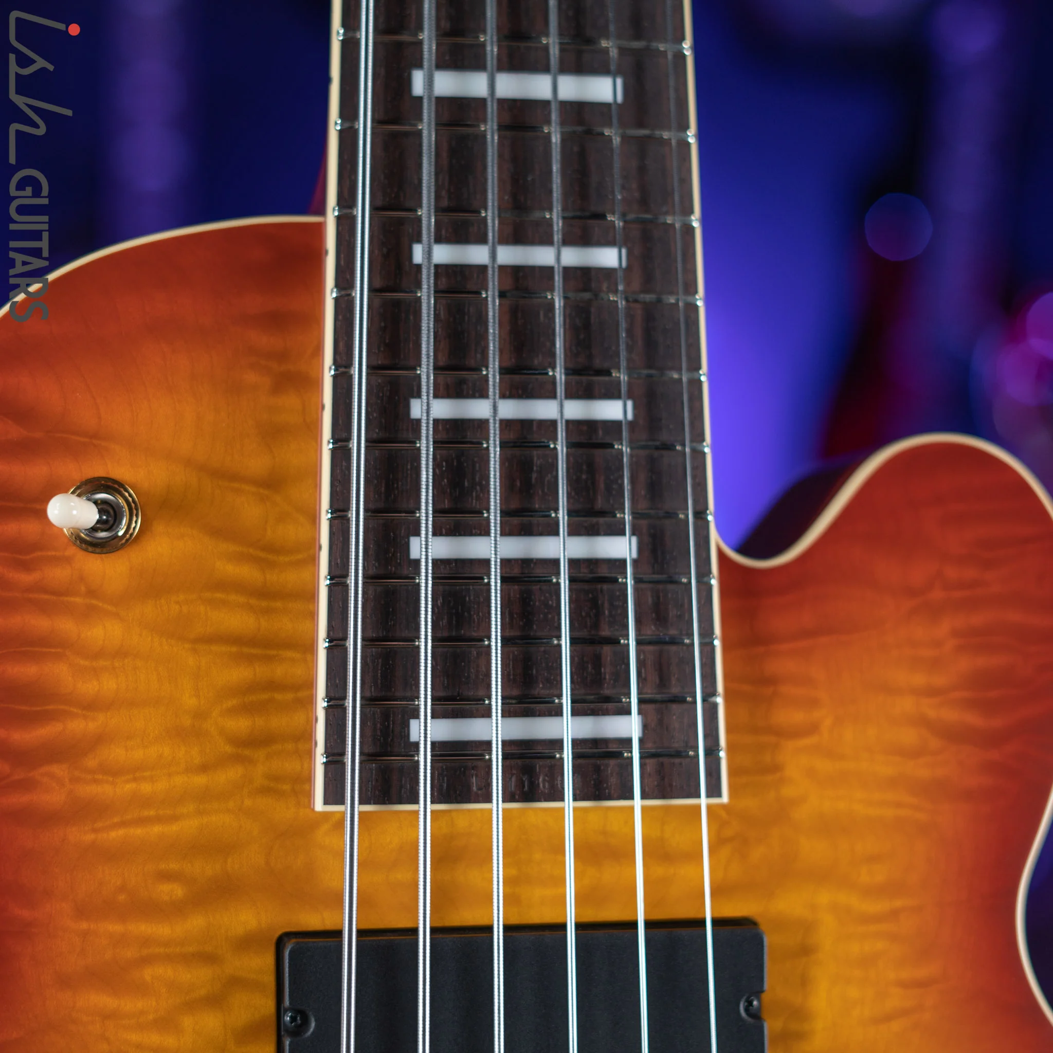 Ibanez TCB1006 Thundercat Signature 6-String Bass Autumn Leaf Burst Matte - Image 5