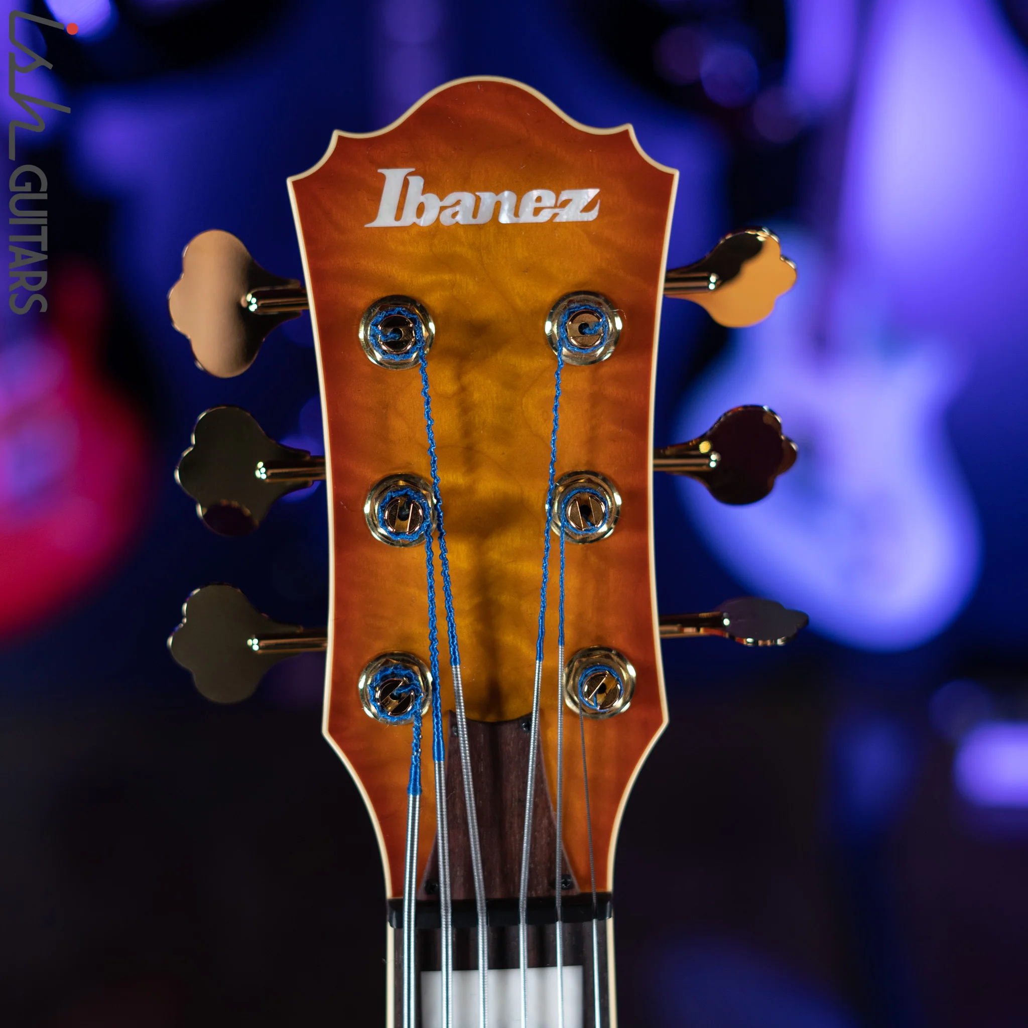 Ibanez TCB1006 Thundercat Signature 6-String Bass Autumn Leaf Burst Matte - Image 6