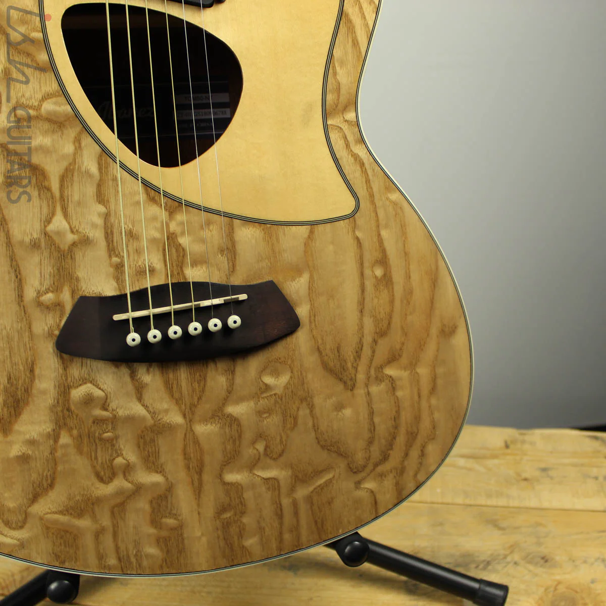 Ibanez TCM50NT Talman Acoustic Electric Guitar Figured Ash - Image 3