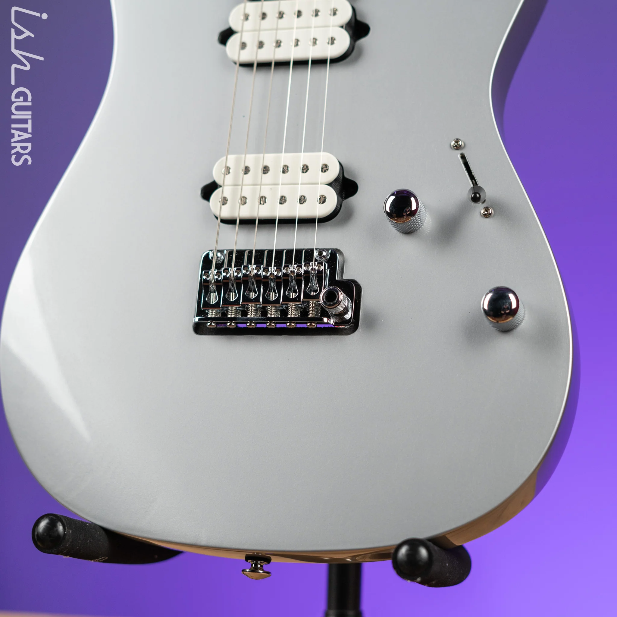 Ibanez TOD10 Tim Henson Signature Electric Guitar Classic Silver Demo - Image 4