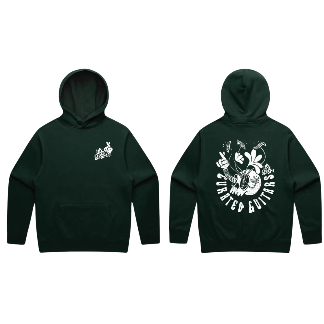 Ish Comic Skull Hoodie Pine Green - Image 8