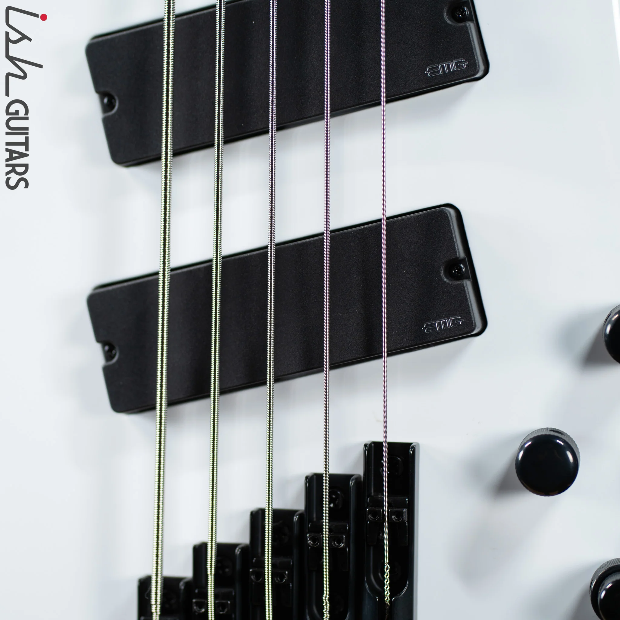 Ish X Spector NS Dimension 5 String EMG Darkglass White Gloss - Image 5