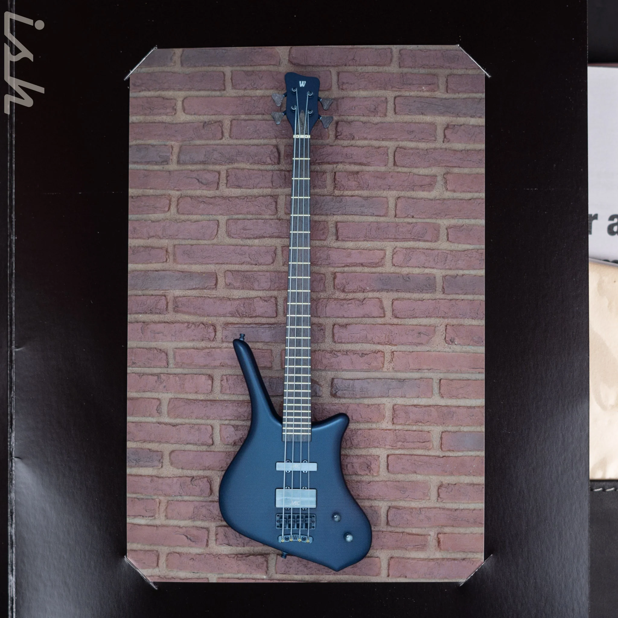 Ish x Warwick Dolphin SN TCS Custom Shop Endangered Species 4-String Bass Black Satin Wenge Fretboard - Image 13