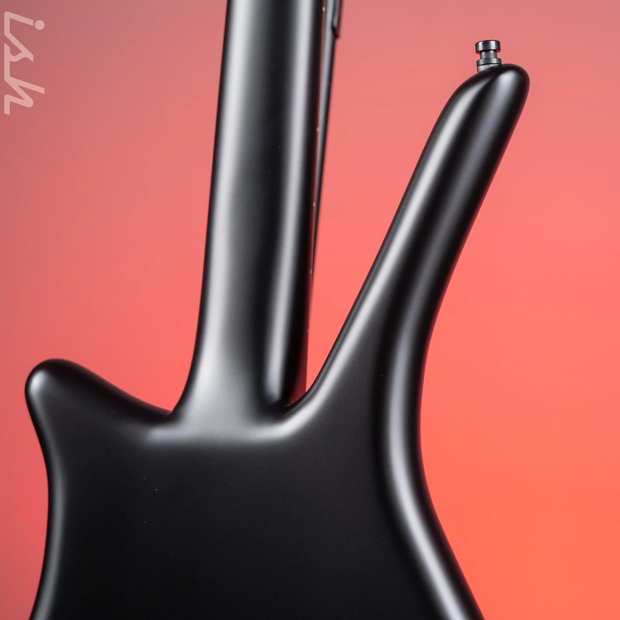 Ish x Warwick Dolphin SN TCS Custom Shop Endangered Species 4-String Bass Black Satin Wenge Fretboard - Image 8