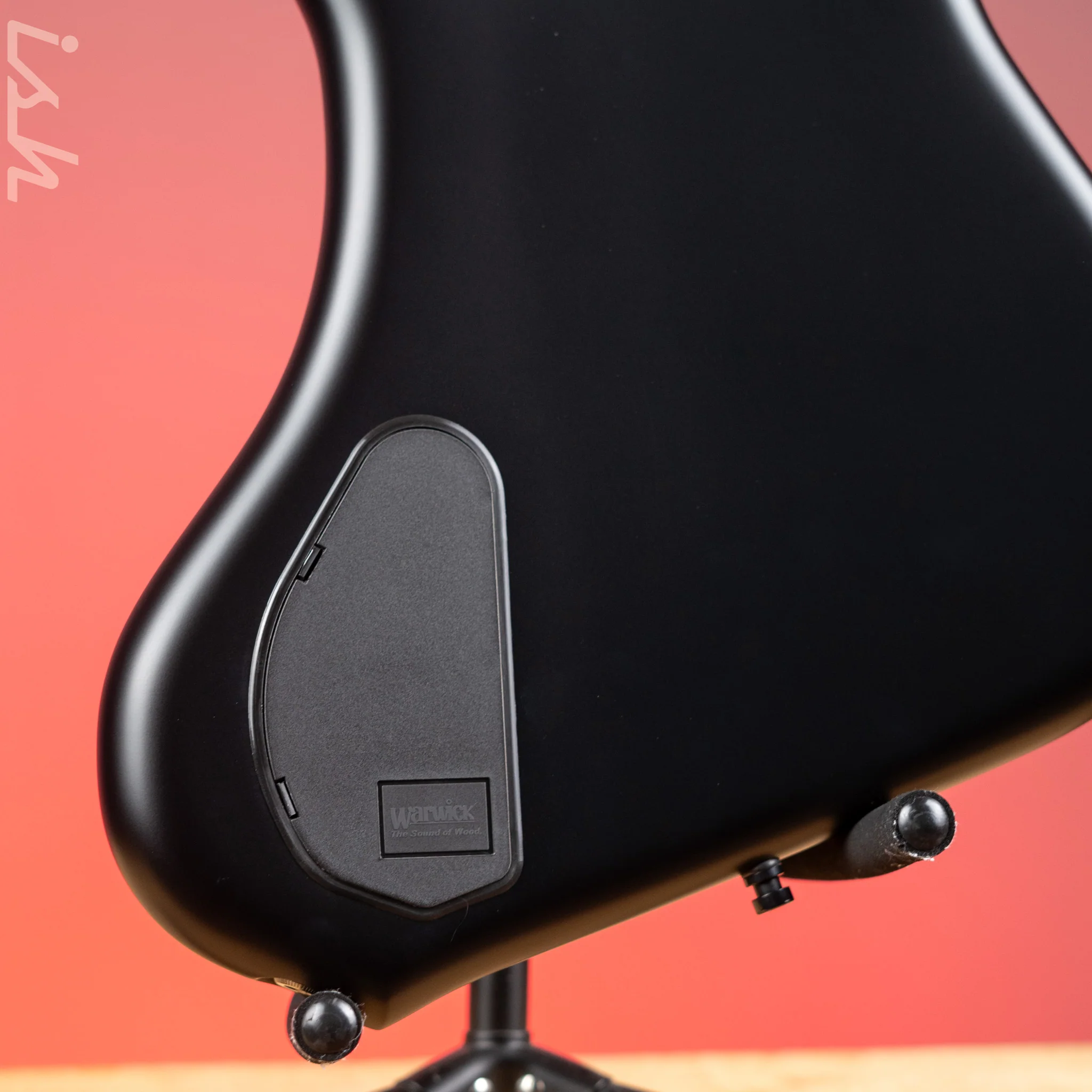 Ish x Warwick Dolphin SN TCS Custom Shop Endangered Species 4-String Bass Black Satin Wenge Fretboard - Image 9