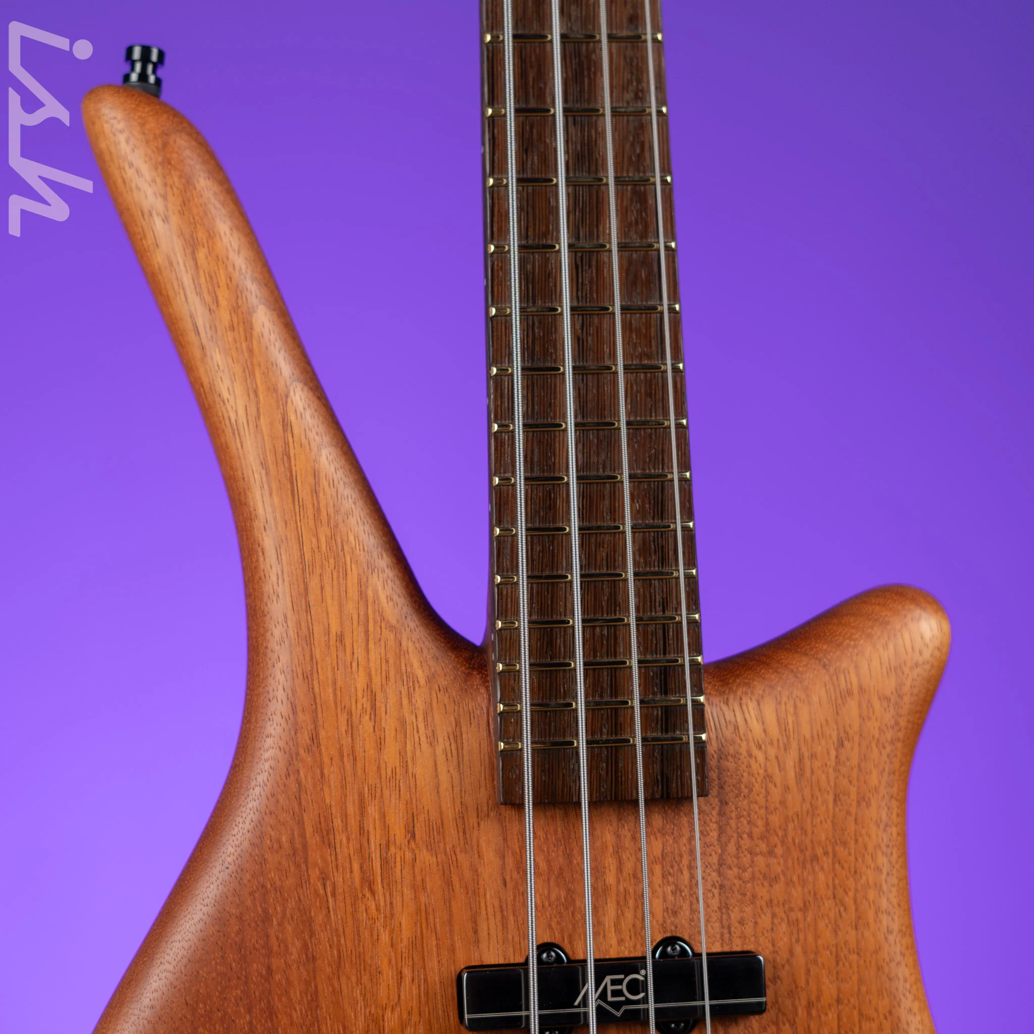 Ish x Warwick Dolphin SN TCS Custom Shop Endangered Species 4-String Bass Wenge Fretboard - Image 3