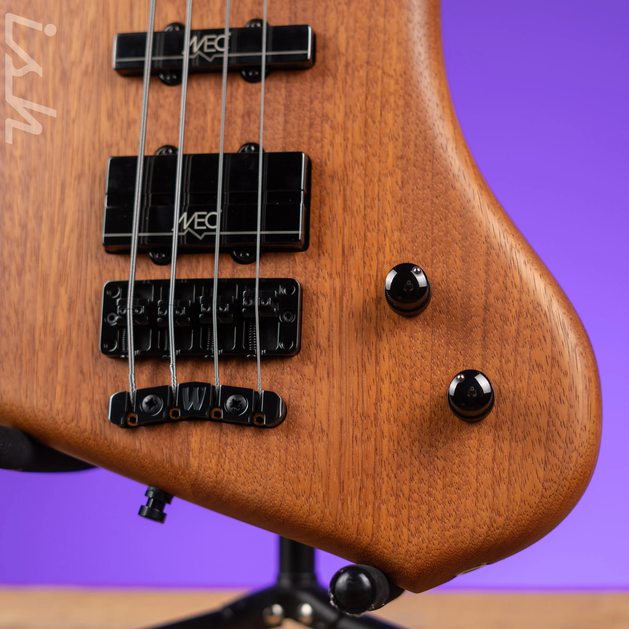Ish x Warwick Dolphin SN TCS Custom Shop Endangered Species 4-String Bass Wenge Fretboard - Image 4