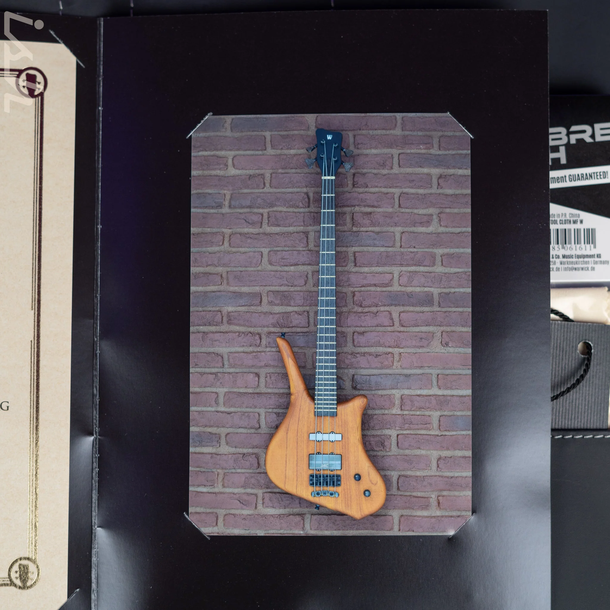Ish x Warwick Dolphin SN TCS Custom Shop Endangered Species 4-String Bass Wenge Fretboard - Image 12