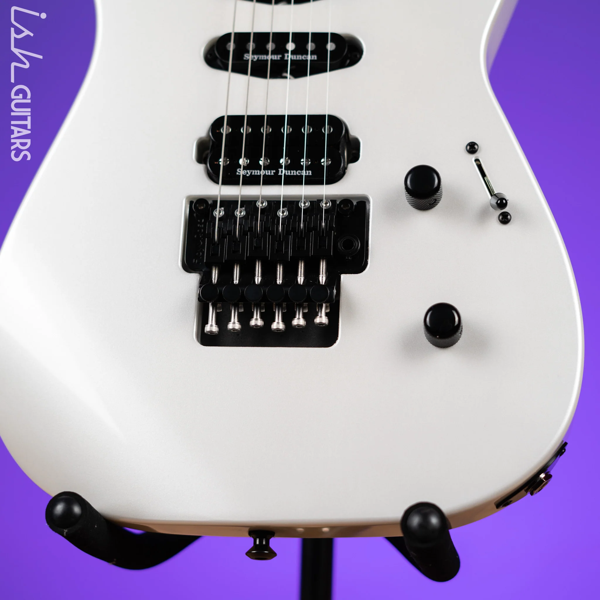 Jackson American Series Soloist SL3 Satin Platinum Pearl Demo - Image 4