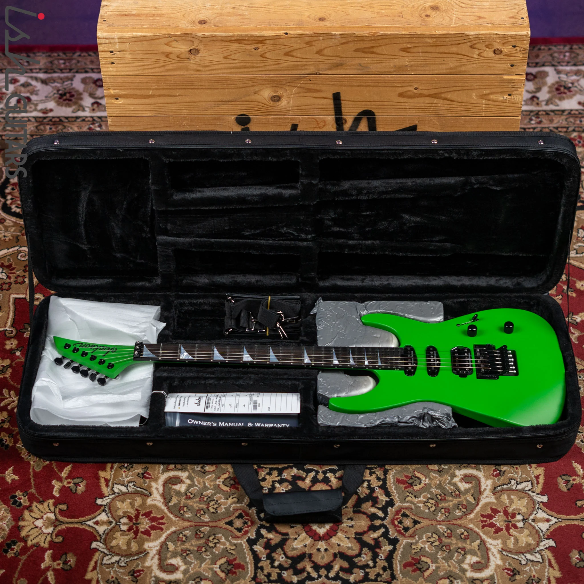 Jackson American Series Soloist SL3 Satin Slime Green Demo - Image 15