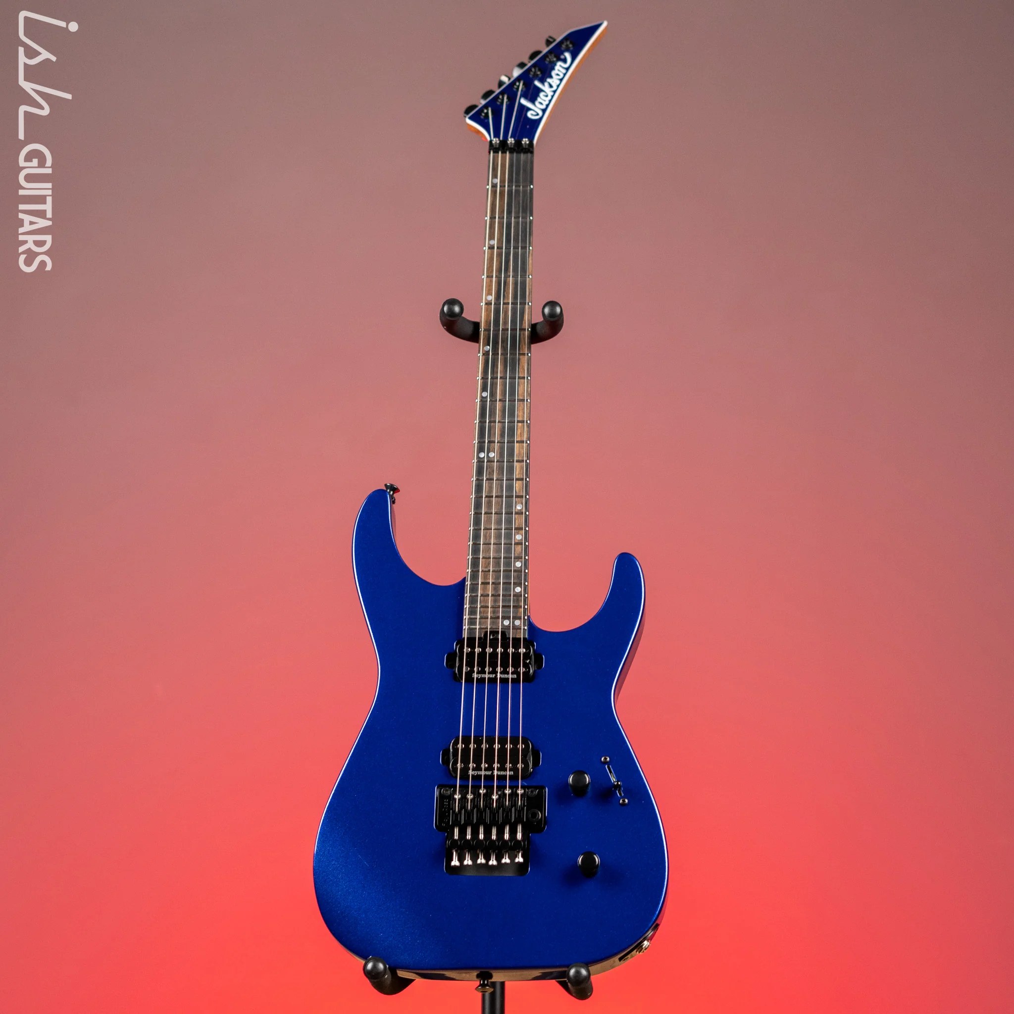 Jackson American Series Virtuoso Electric Guitar Mystic Blue Demo - Image 2