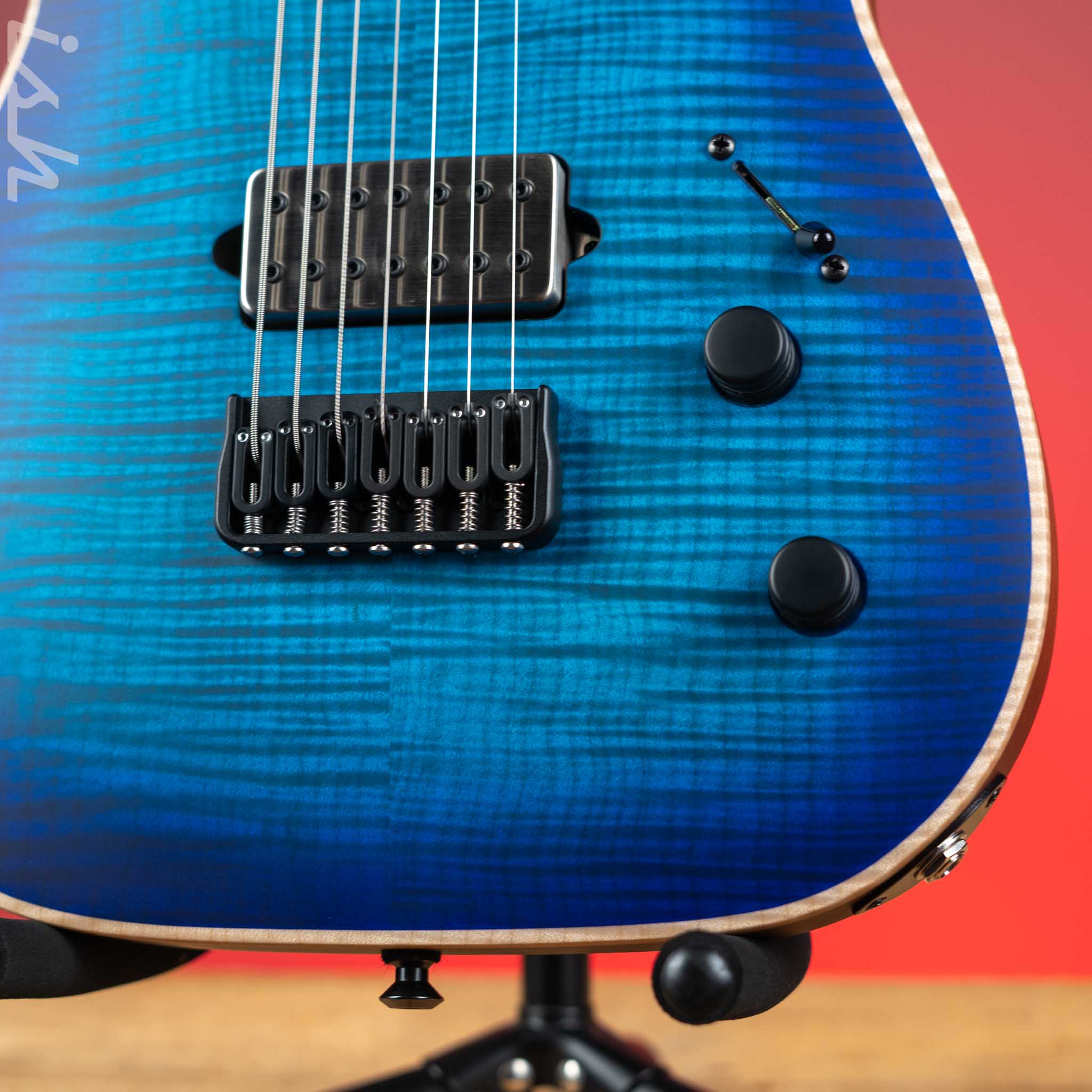 Jackson Custom Shop Misha Mansoor Signature Juggernaut HT FM 7 Laguna Burst - Image 4