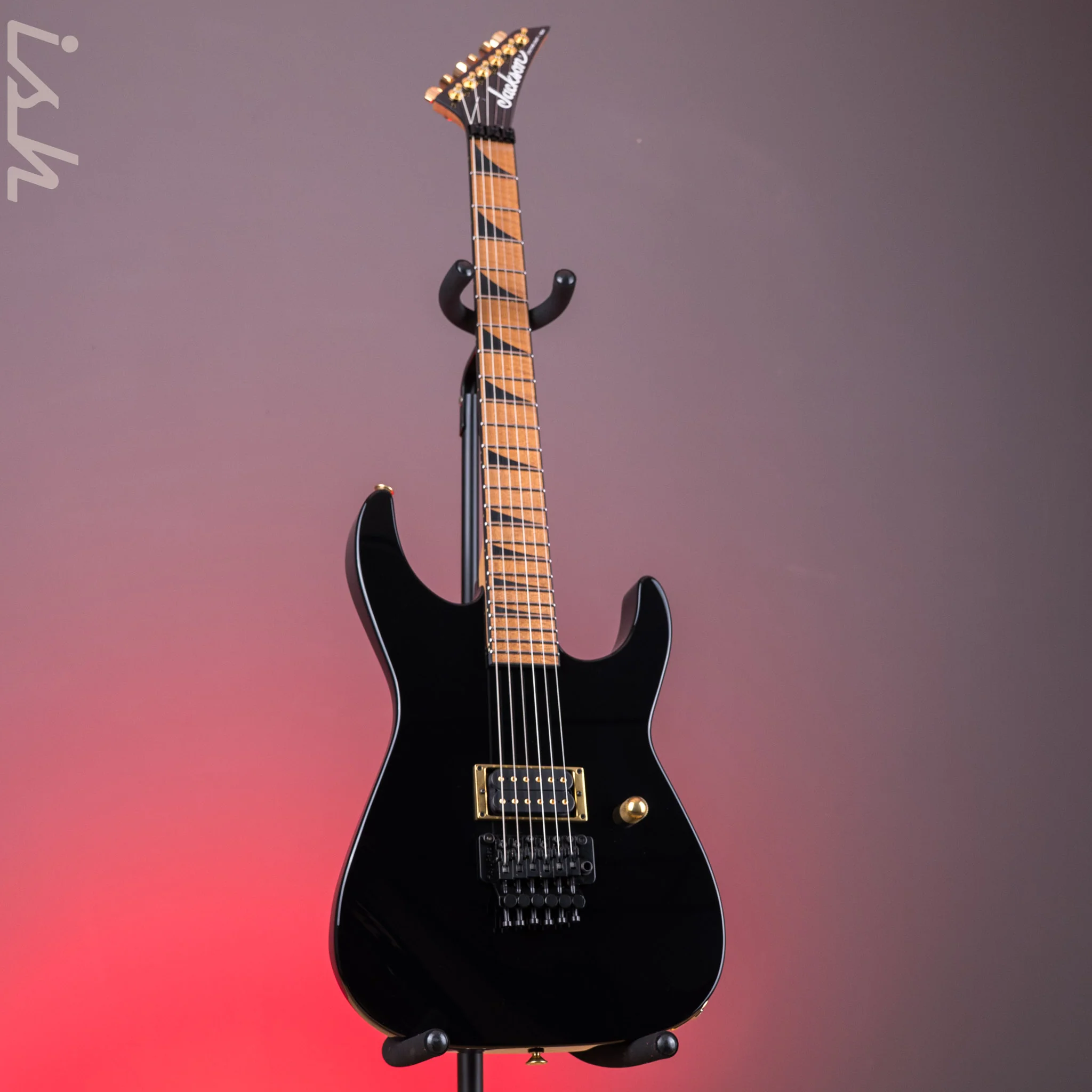 Jackson Custom Shop USA Special Edition Dinky Black Gold - Image 2