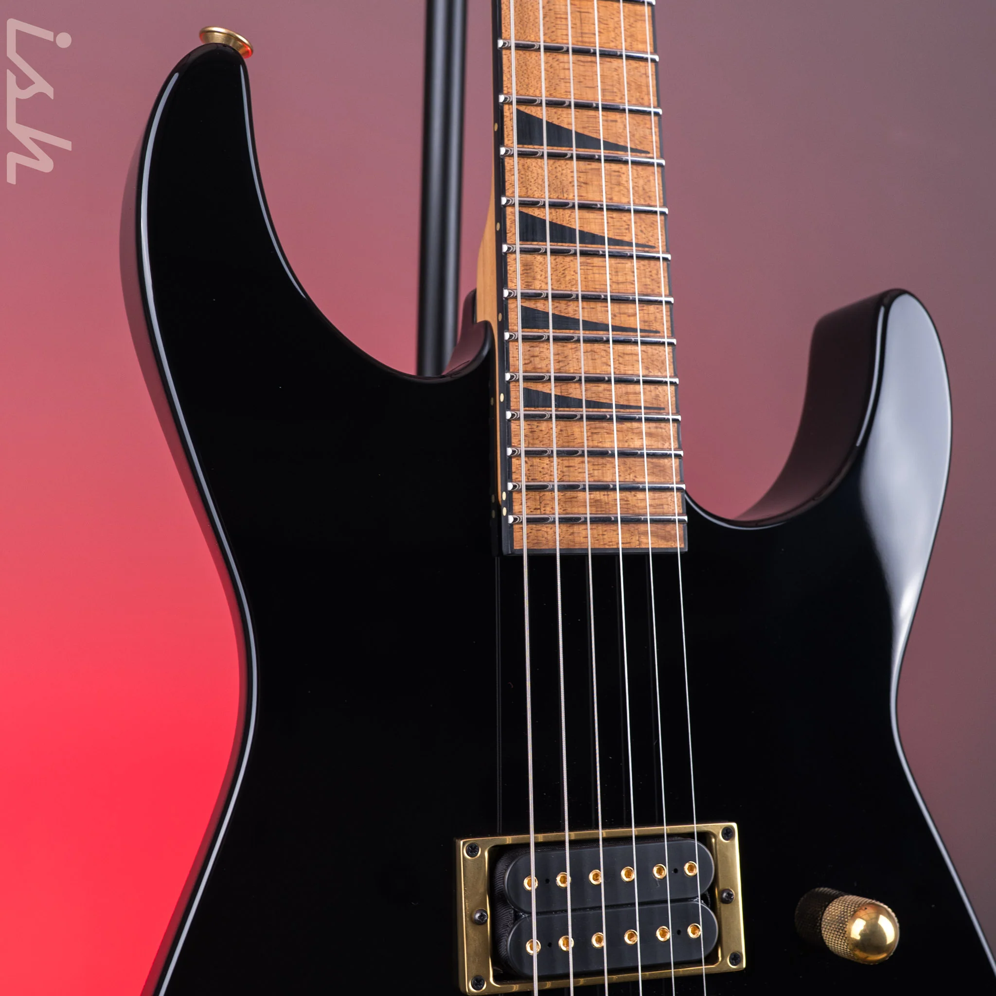 Jackson Custom Shop USA Special Edition Dinky Black Gold - Image 4