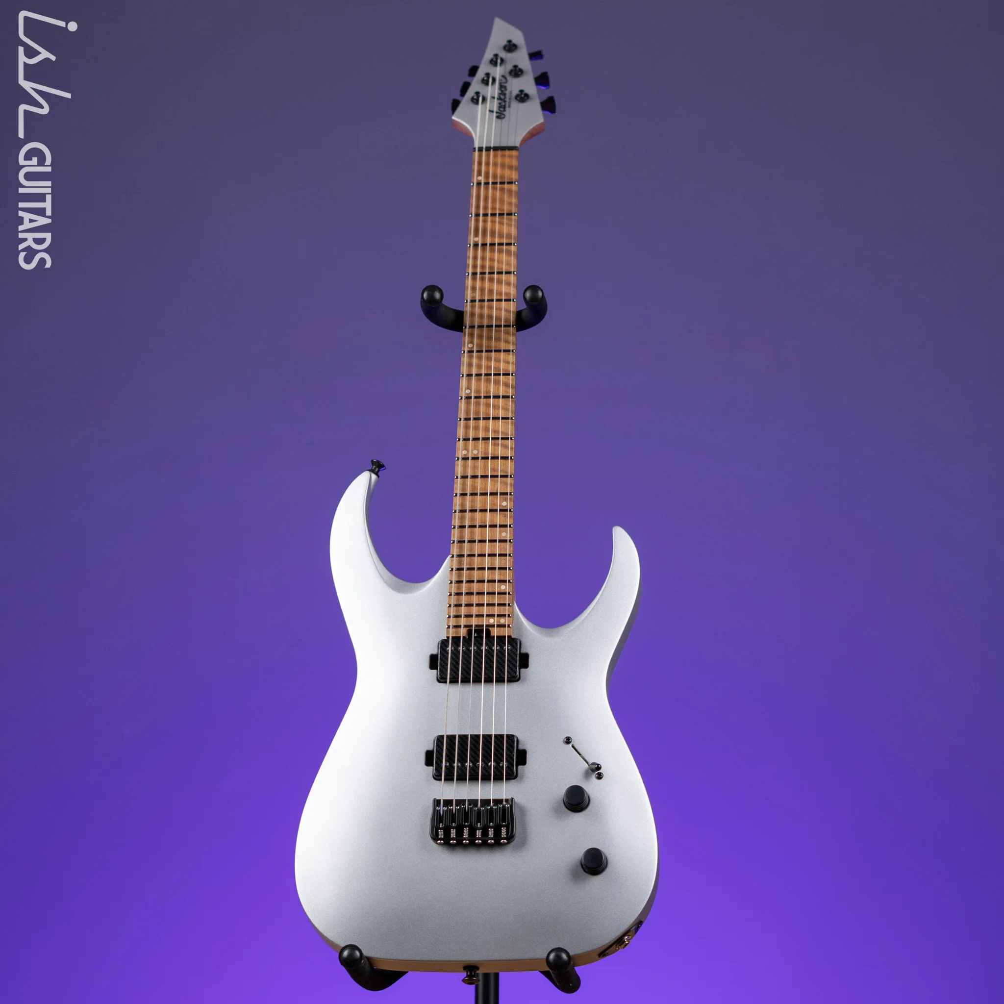 Jackson USA Custom Shop Misha Mansoor Signature Juggernaut HT6 Satin Silver - Image 2
