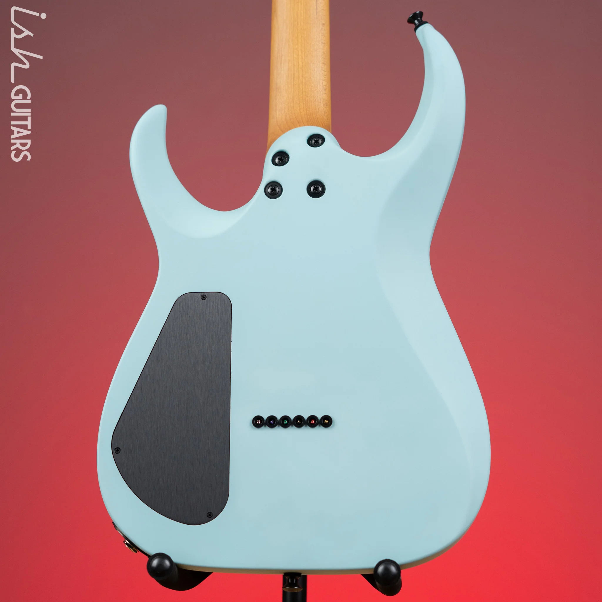 Jackson USA Series Misha Mansoor Signature Juggernaut HT6 Satin Daphne Blue Demo - Image 7