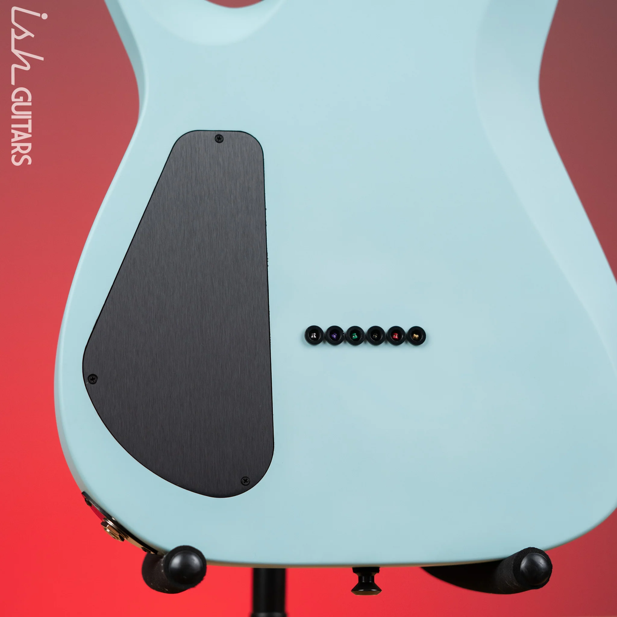 Jackson USA Series Misha Mansoor Signature Juggernaut HT6 Satin Daphne Blue Demo - Image 9