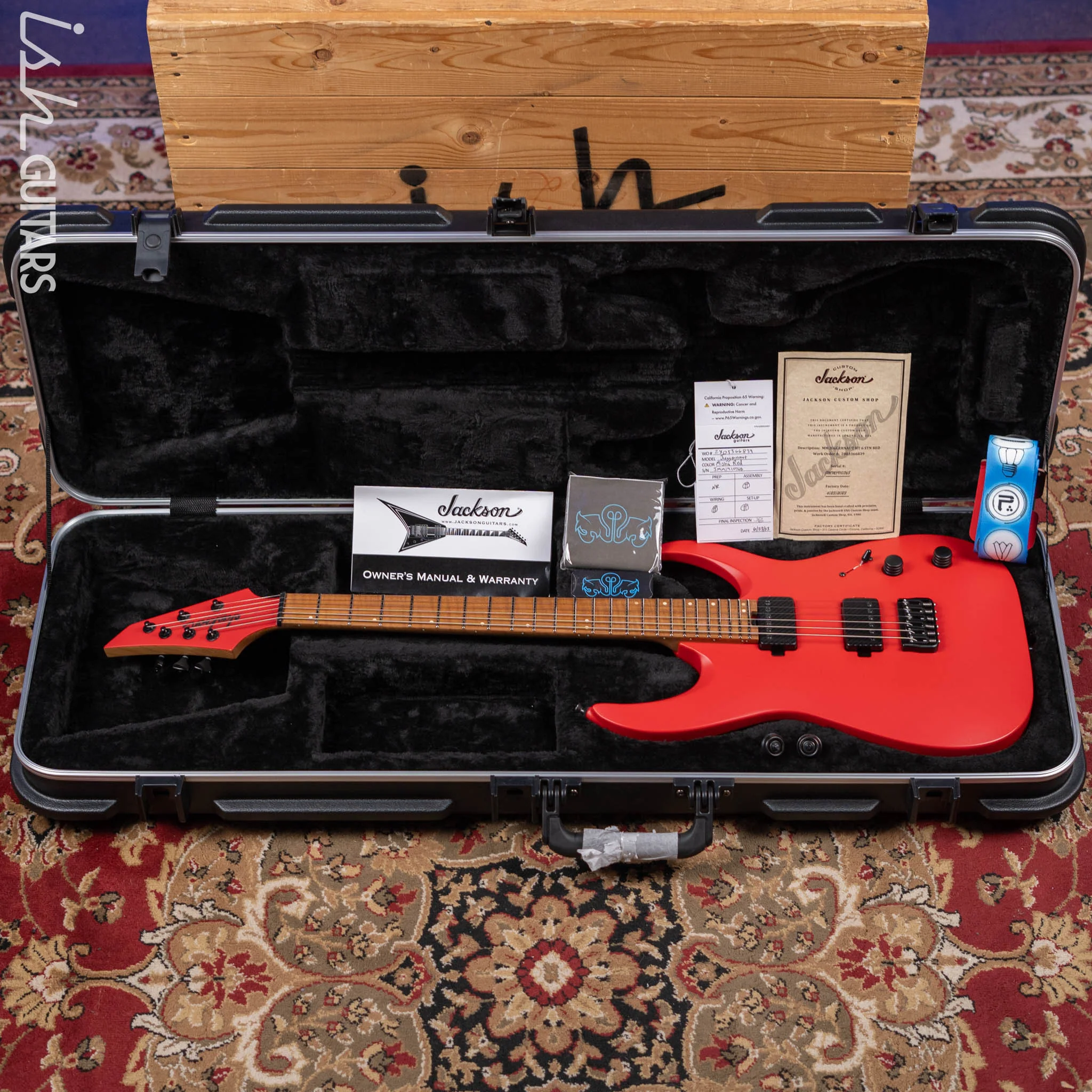 Jackson USA Series Misha Mansoor Signature Juggernaut HT6 Satin Red Demo - Image 12