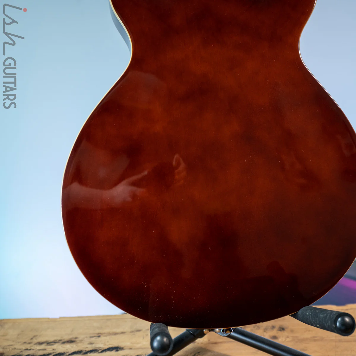 Jay Turser Semi-Hollow Bass Sunburst - Image 15