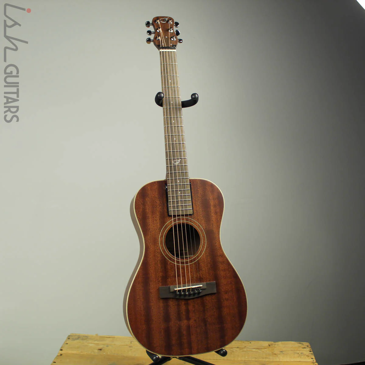 Journey Instruments OF310 Overhead Mahogany Sapele Acoustic Travel Guitar - Image 5