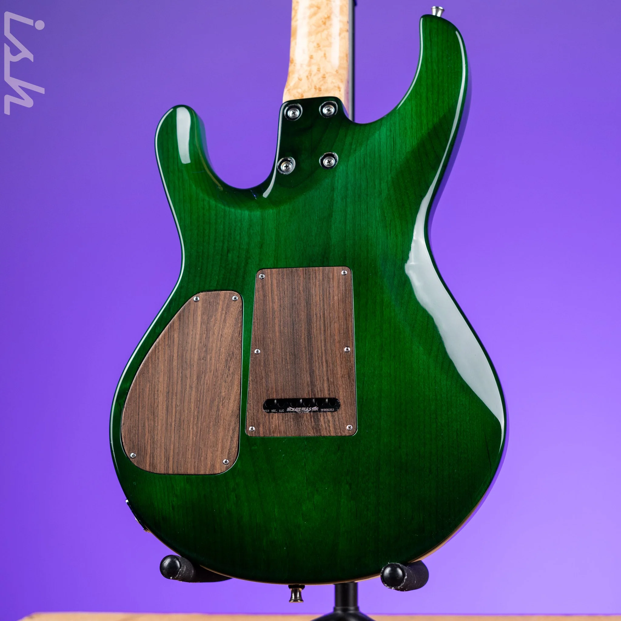 JP Guitars Luna Emerald Green Quilt - Image 12