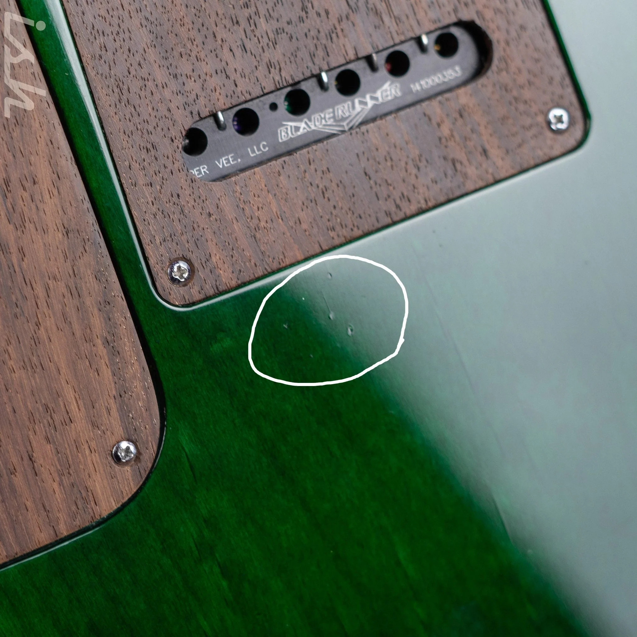 JP Guitars Luna Emerald Green Quilt - Image 17