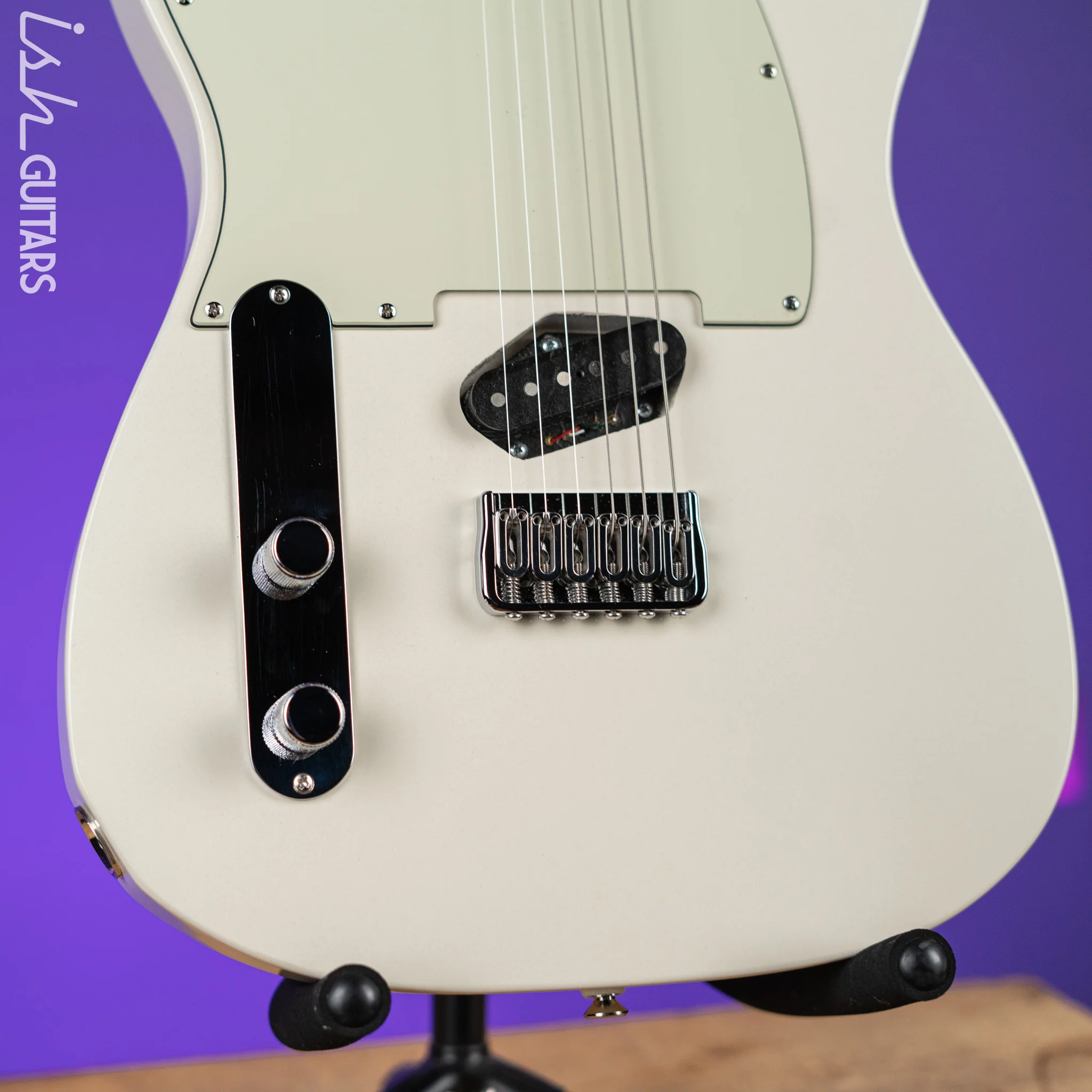 K-Line Truxton Left Handed Guitar White - Image 4