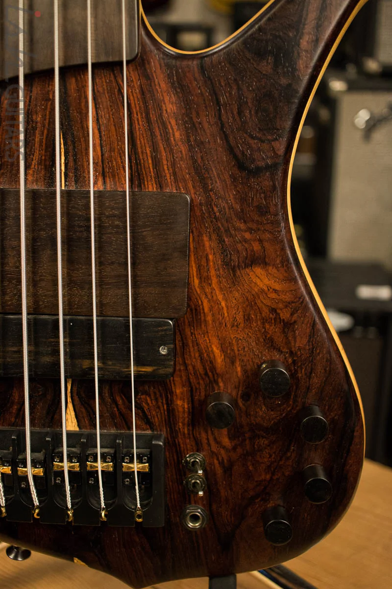 Ken Lawrence Brase 5 Fretless Cocobolo Piezo - Image 5