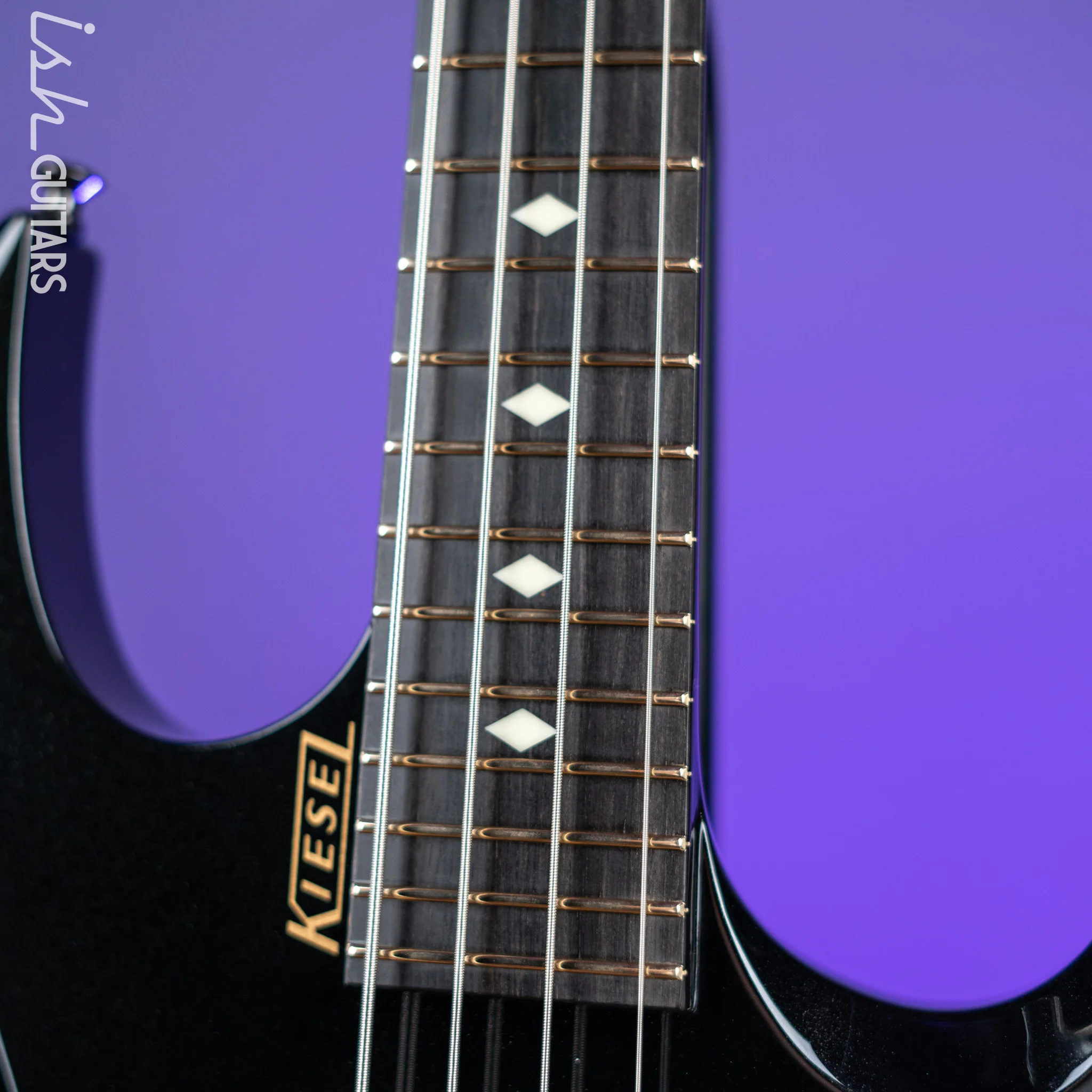 Kiesel VB4 Short Scale Vader 4-String Bass Metallic Black Gloss - Image 6