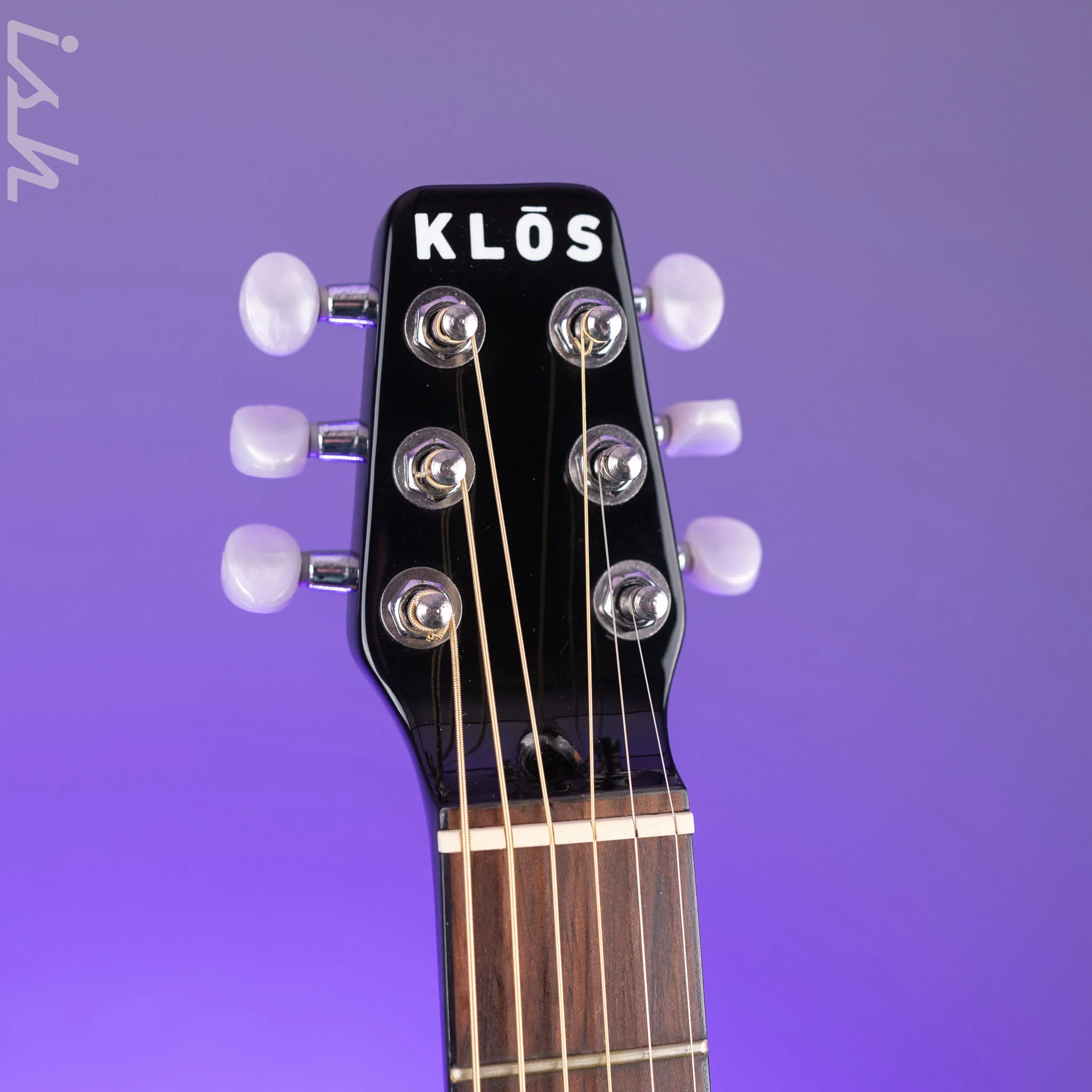 Klos Travel Hybrid Travel Guitar Black Carbon Fiber - Image 6