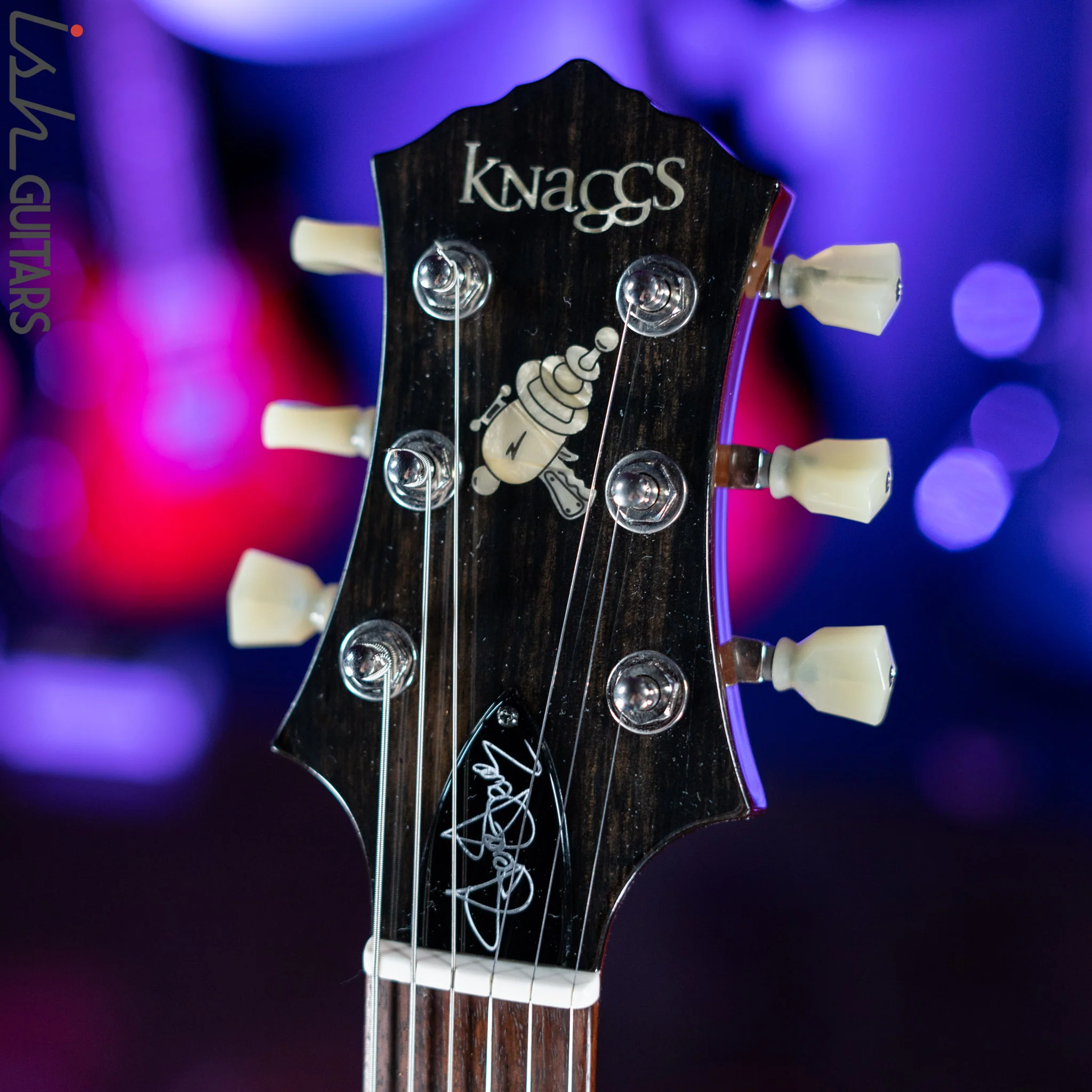 Knaggs SSC Steve Stevens Natural Black Burst Burl Maple - Image 5