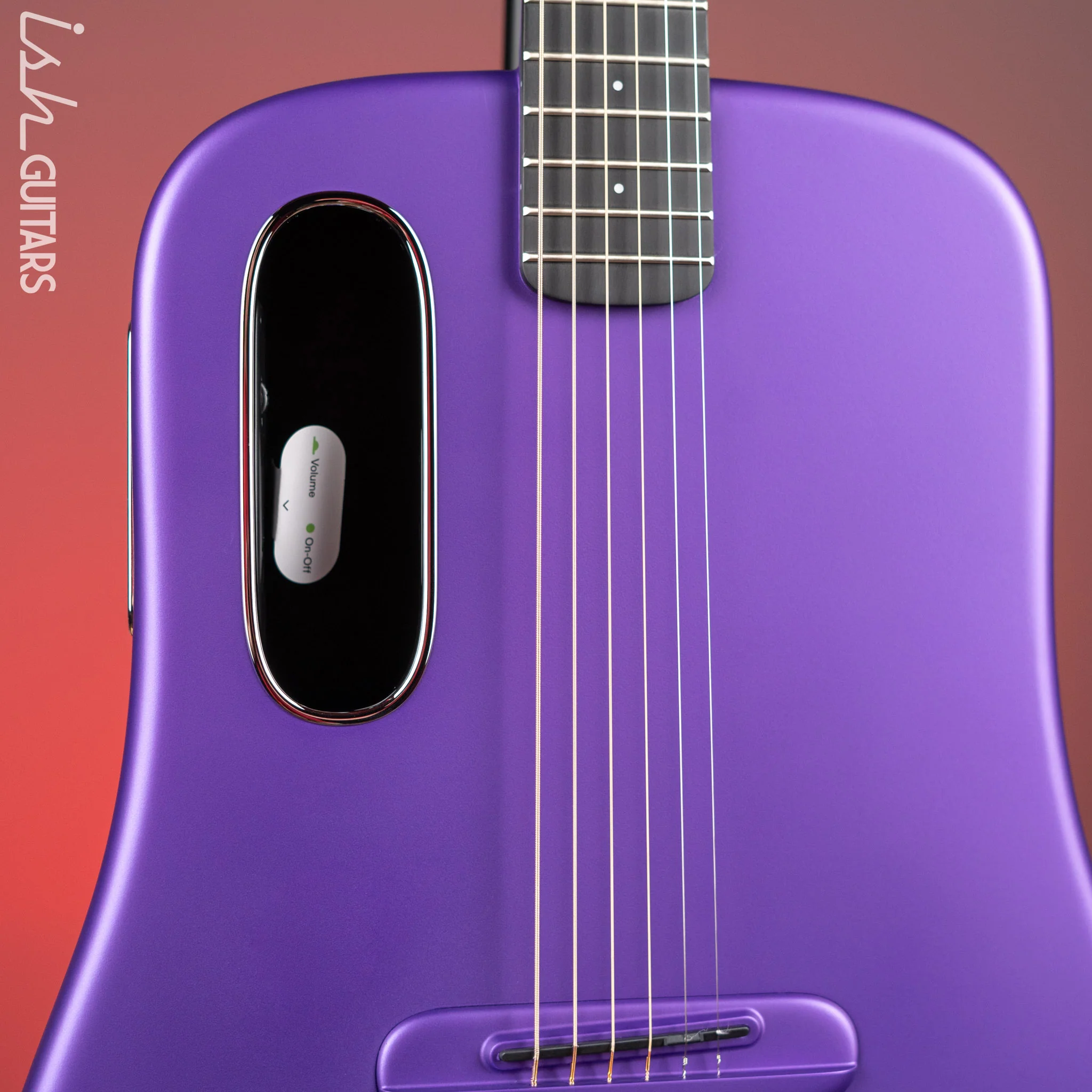 Lava Music LAVA ME 4 Carbon 38" Smart Acoustic-Electric Guitar Purple (w/ Airflow Bag) - Image 3