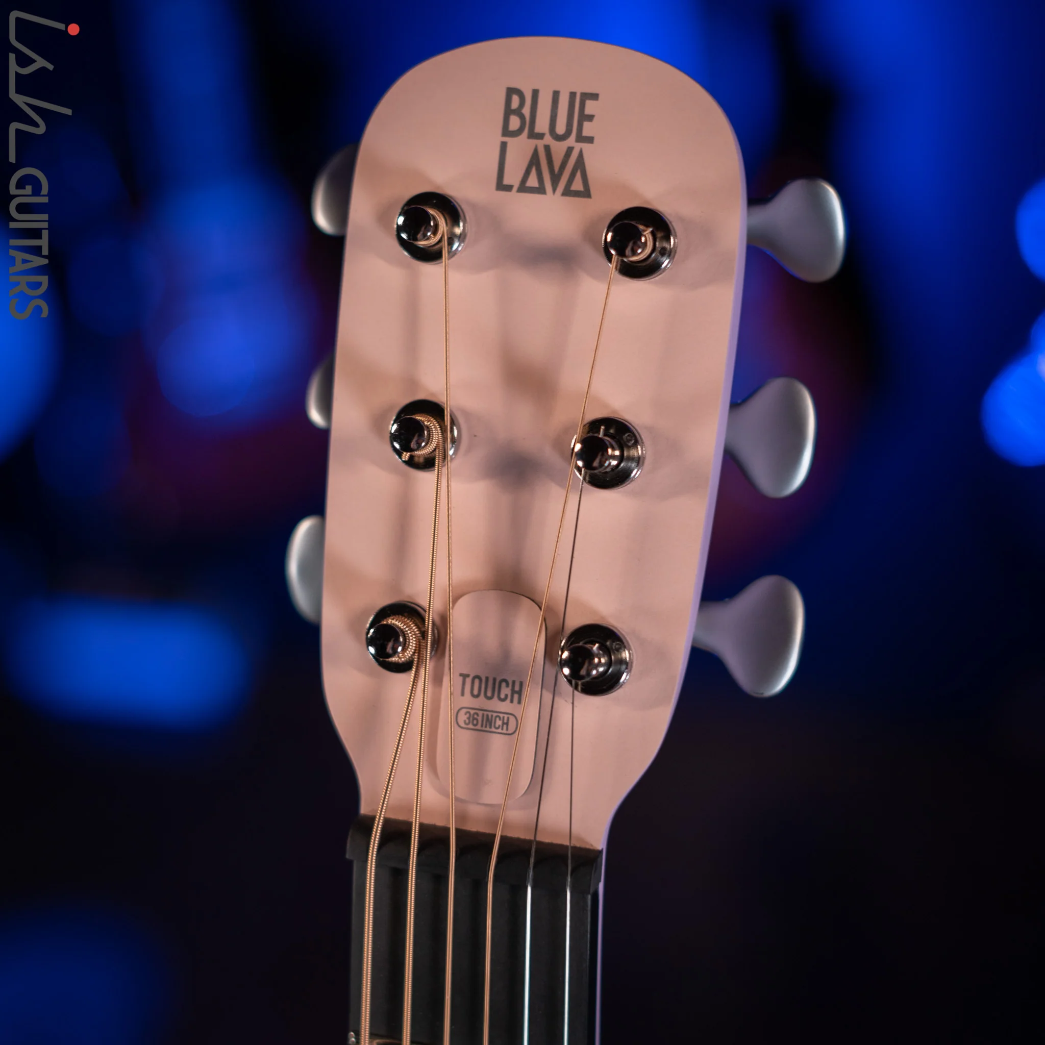 Lava Music Blue Lava Smart Acoustic Guitar Choral Pink/ Lavender w/ Airflow Bag - Image 6