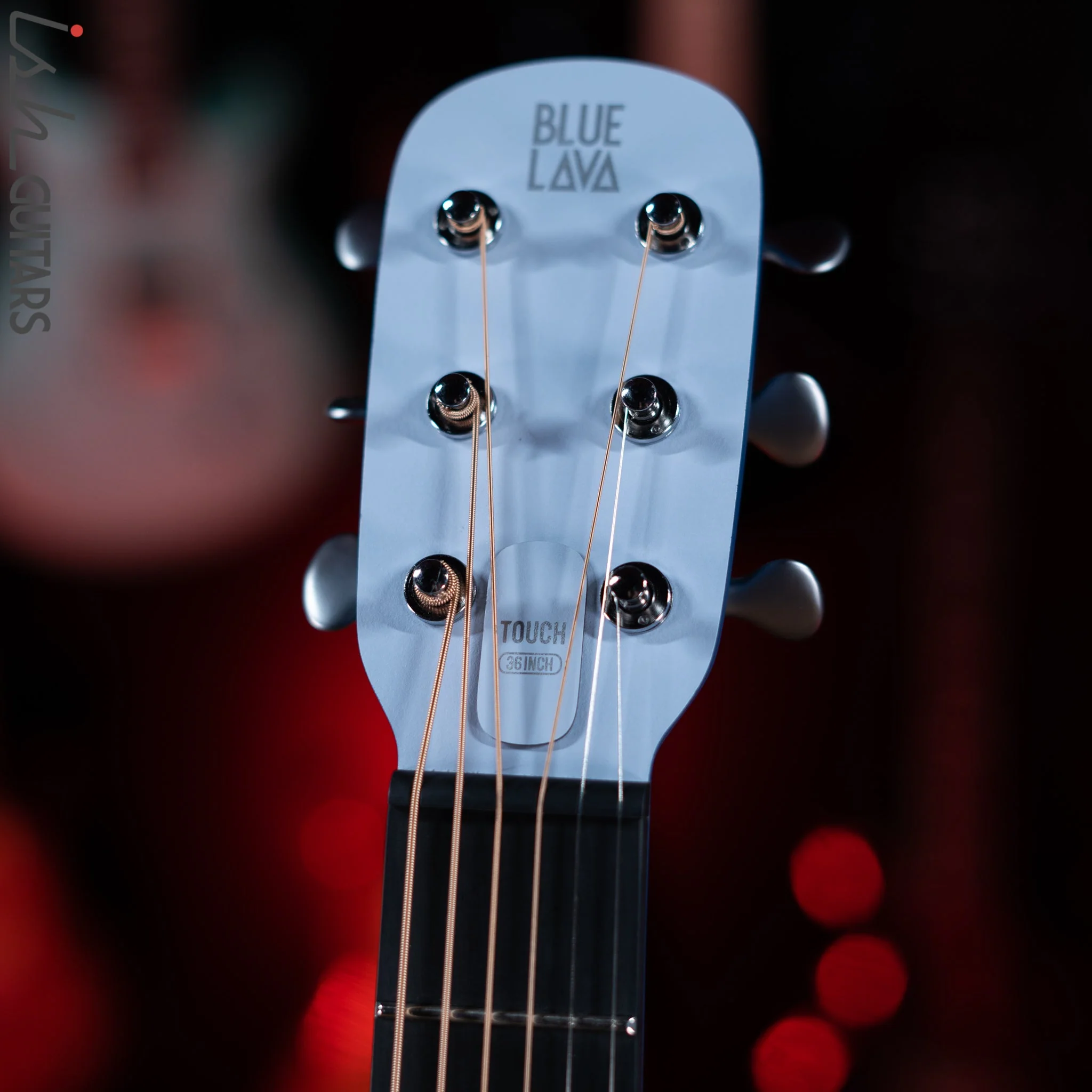 Lava Music Blue Lava Smart Acoustic Guitar Ice Blue/ Ocean Blue w/ Airflow Bag Demo - Image 5