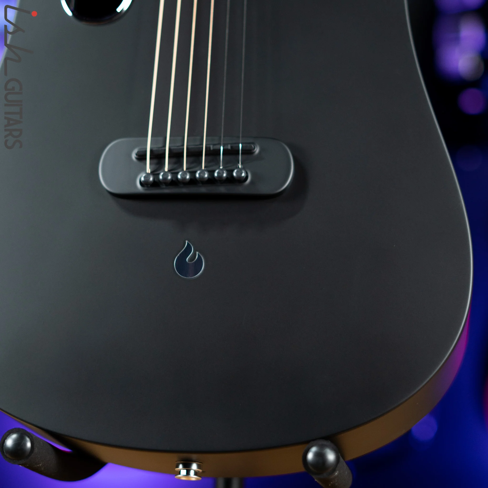 Lava Music Blue Lava Smart Acoustic Guitar Midnight Black w/ Airflow Bag Demo - Image 14