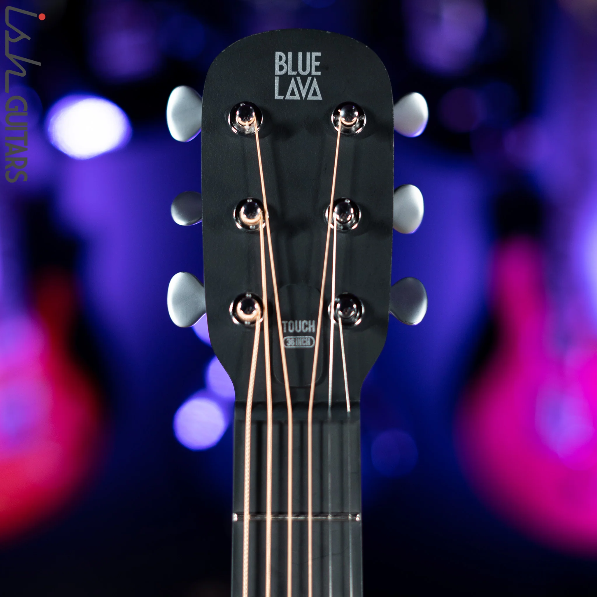 Lava Music Blue Lava Smart Acoustic Guitar Midnight Black w/ Airflow Bag Demo - Image 15