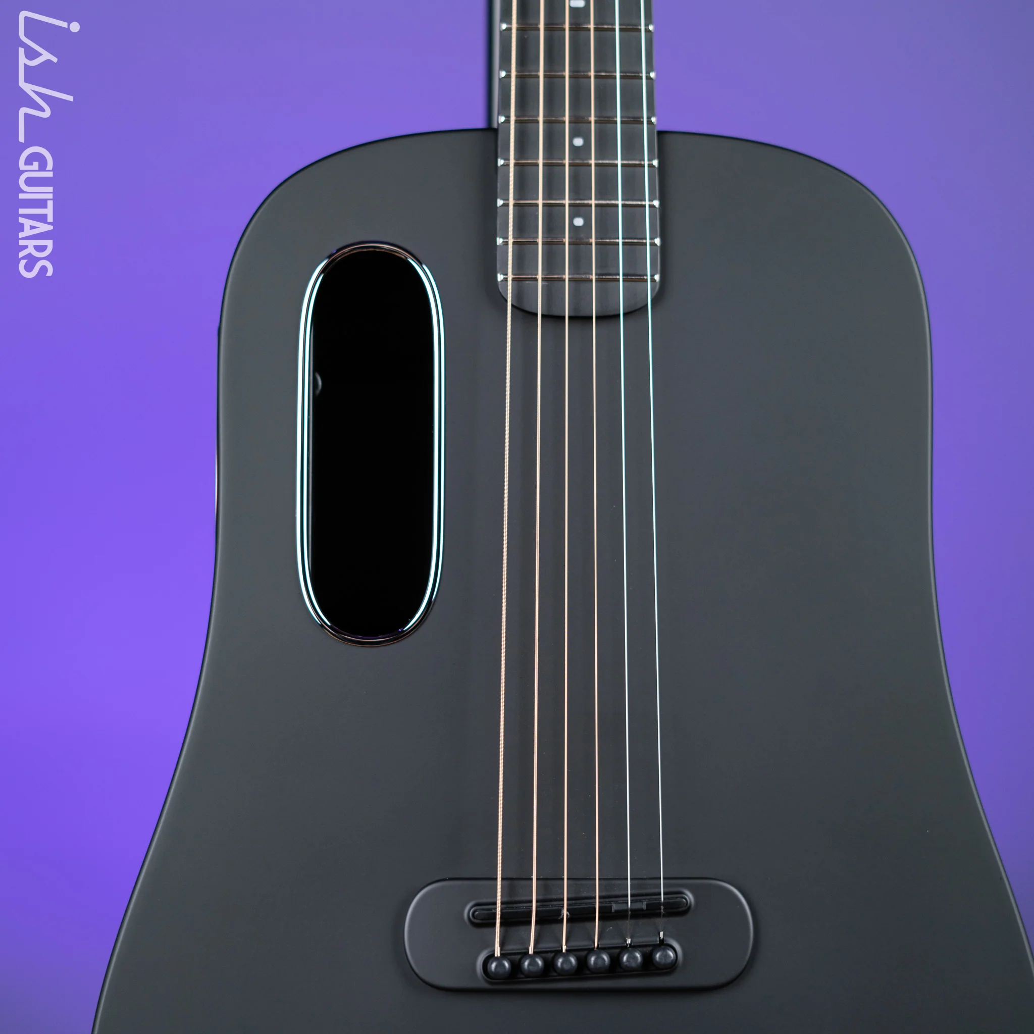 Lava Music Blue Lava Smart Acoustic Guitar Midnight Black 36" w/ Lite Bag - Image 3