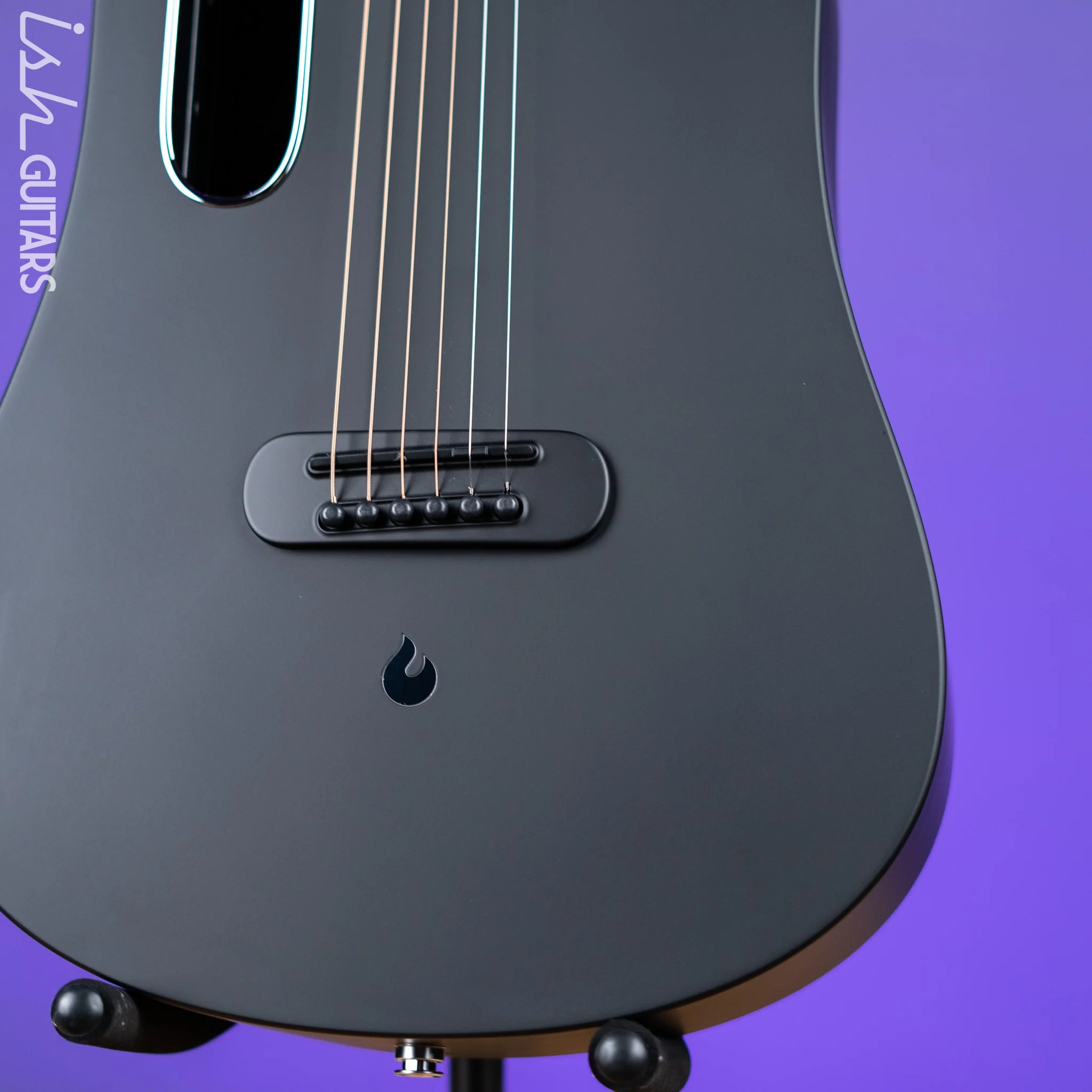Lava Music Blue Lava Smart Acoustic Guitar Midnight Black 36" w/ Lite Bag - Image 4