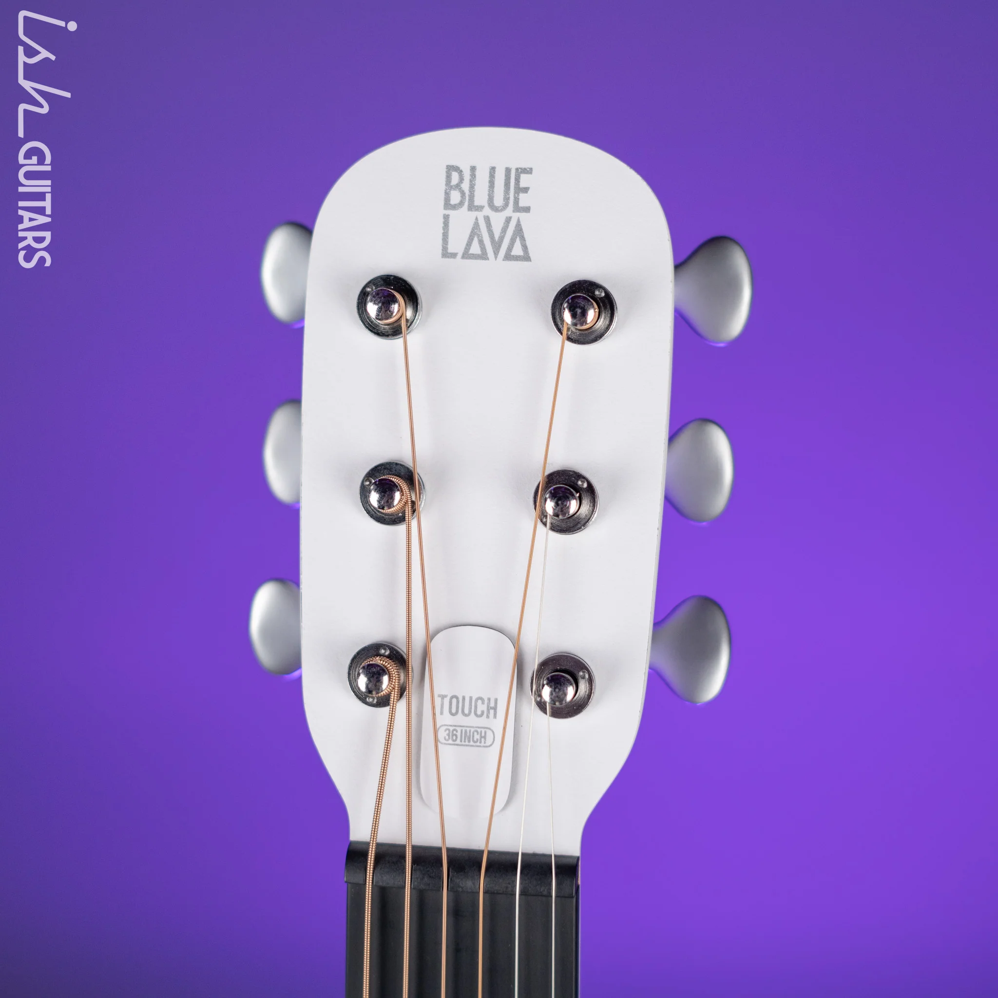 Lava Music Blue Lava Smart Acoustic Guitar Sail White w/ Airflow Bag - Image 5