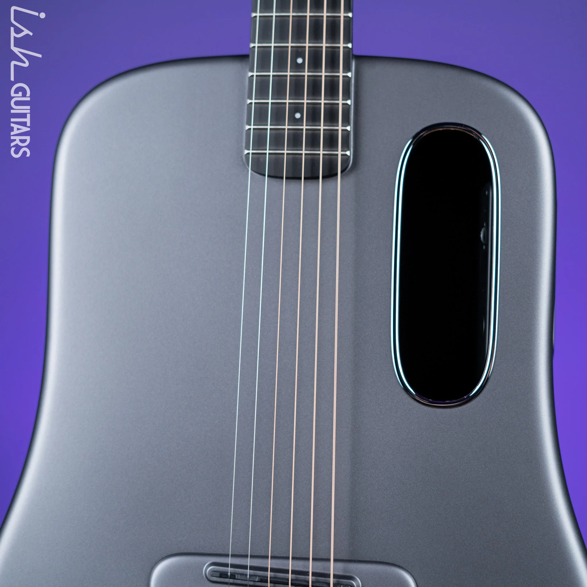 Lava Music Lava ME 3 Smart Acoustic Guitar 38” Left-Handed Space Grey w/ Space Bag - Image 3