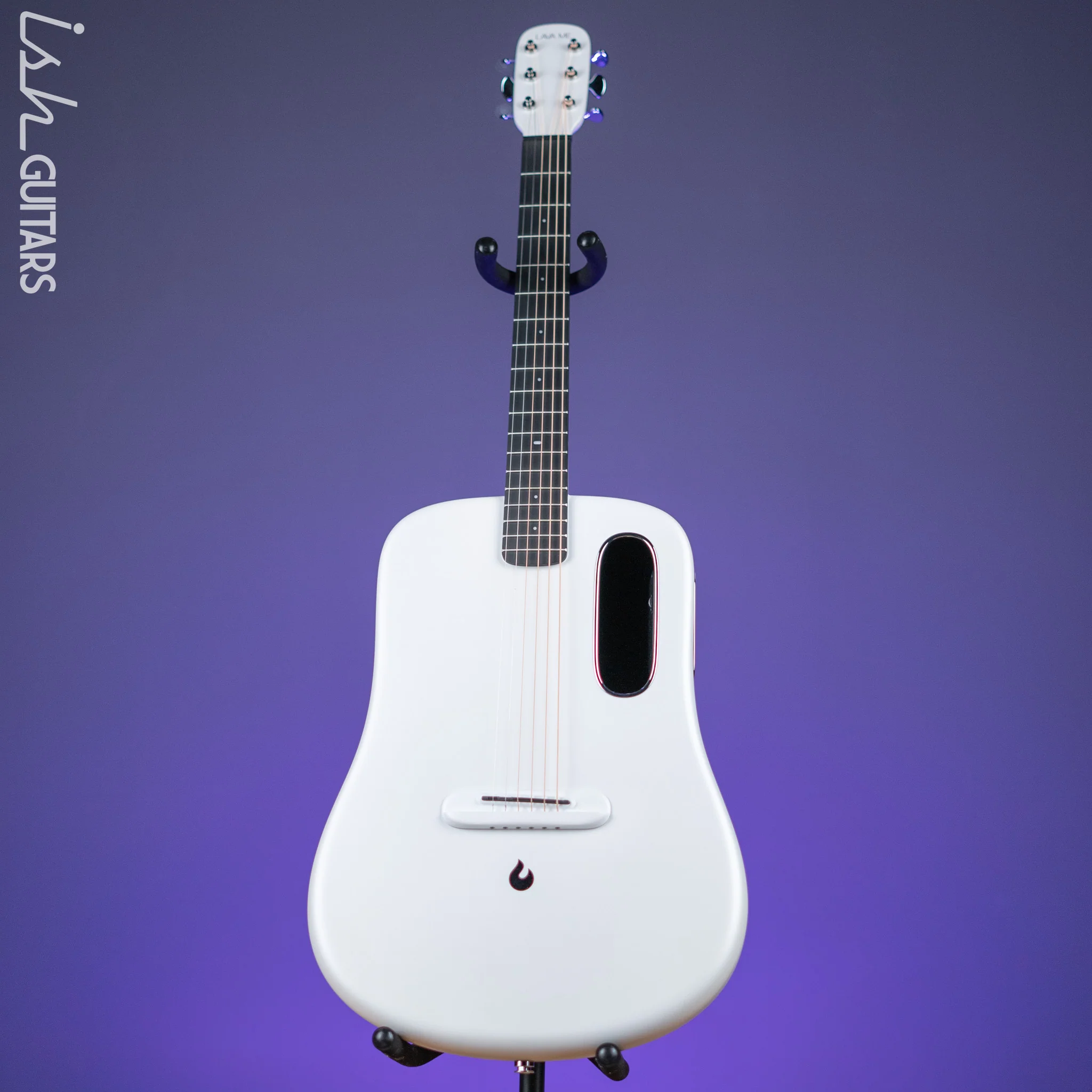 Lava Music Lava ME 3 Smart Acoustic Guitar 38” Left-Handed White w/ Space Bag - Image 2