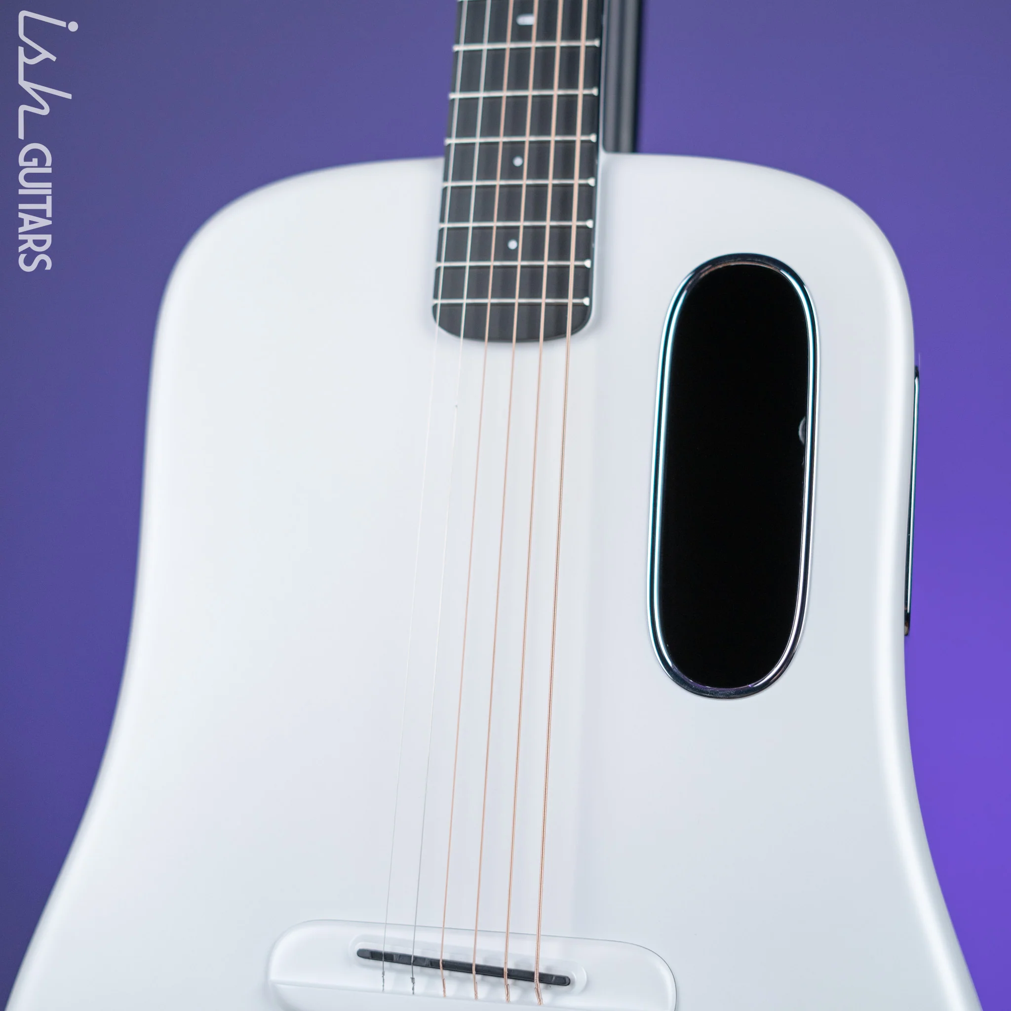 Lava Music Lava ME 3 Smart Acoustic Guitar 38” Left-Handed White w/ Space Bag - Image 3