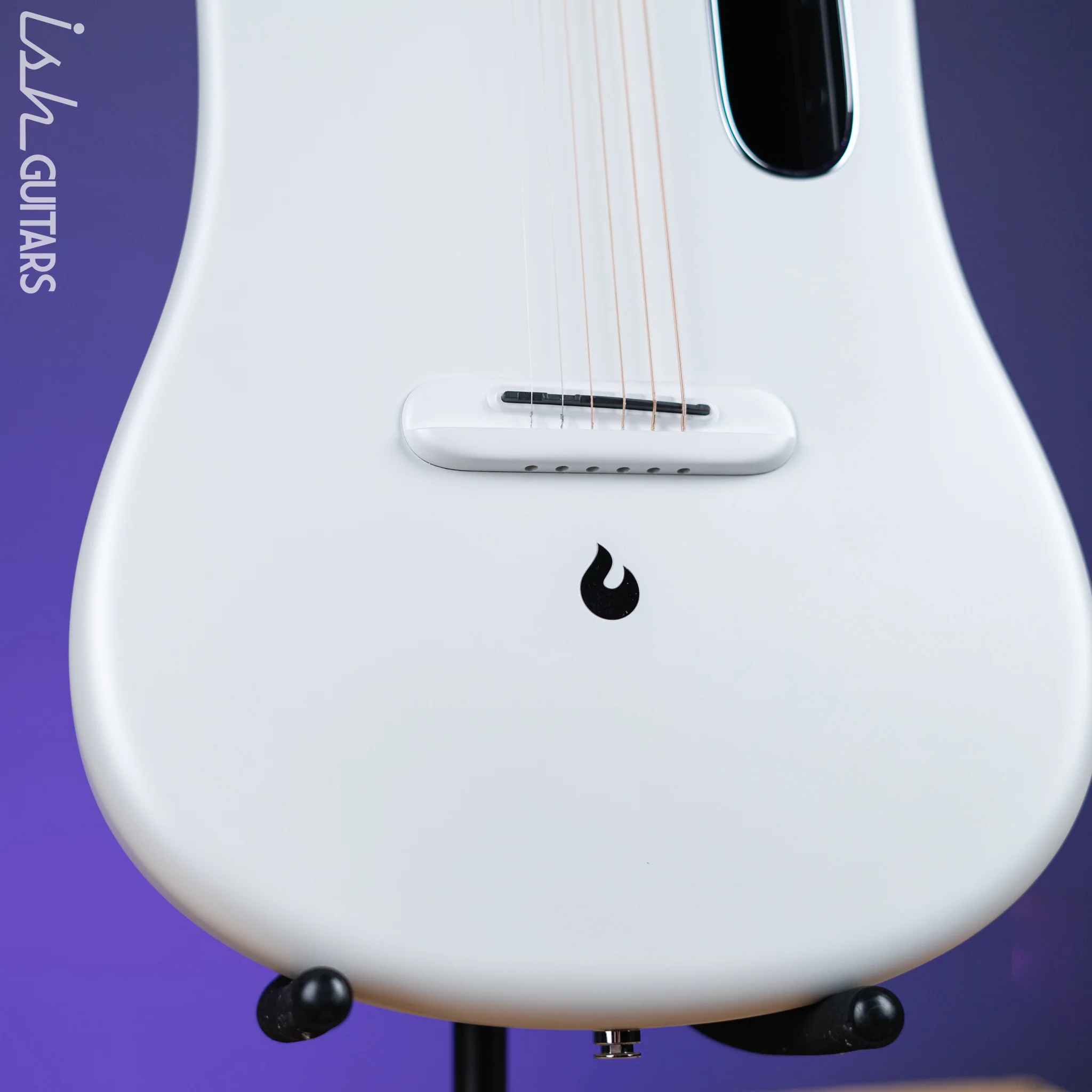 Lava Music Lava ME 3 Smart Acoustic Guitar 38” Left-Handed White w/ Space Bag - Image 4