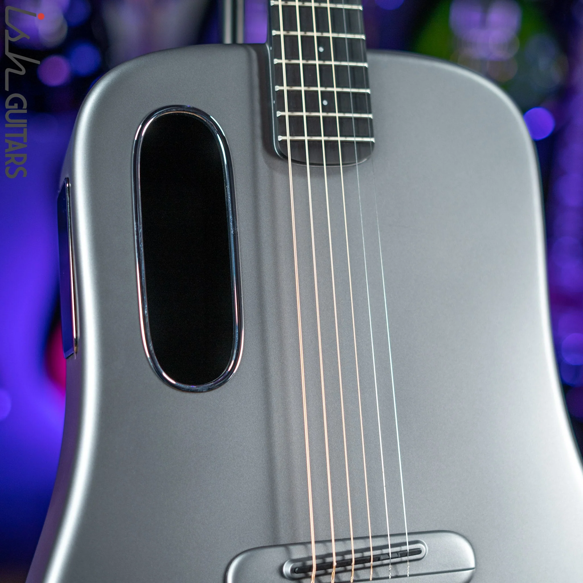 Lava Music Lava Me 3 Smart Acoustic Guitar 38" Space Grey w/ Space Bag Demo - Image 3
